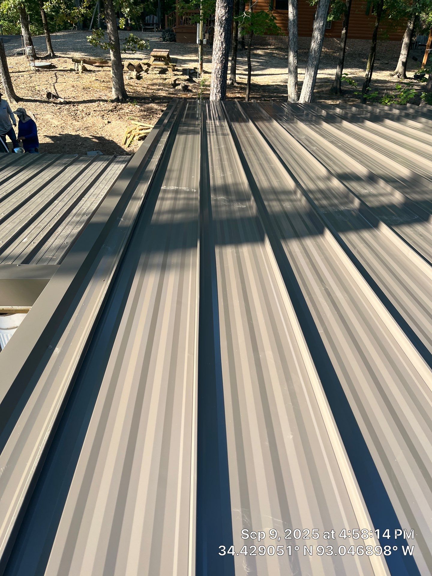 Standing Seam Metal Roof and Gutter Installation in Hot Springs by Temple Roofing and Exteriors