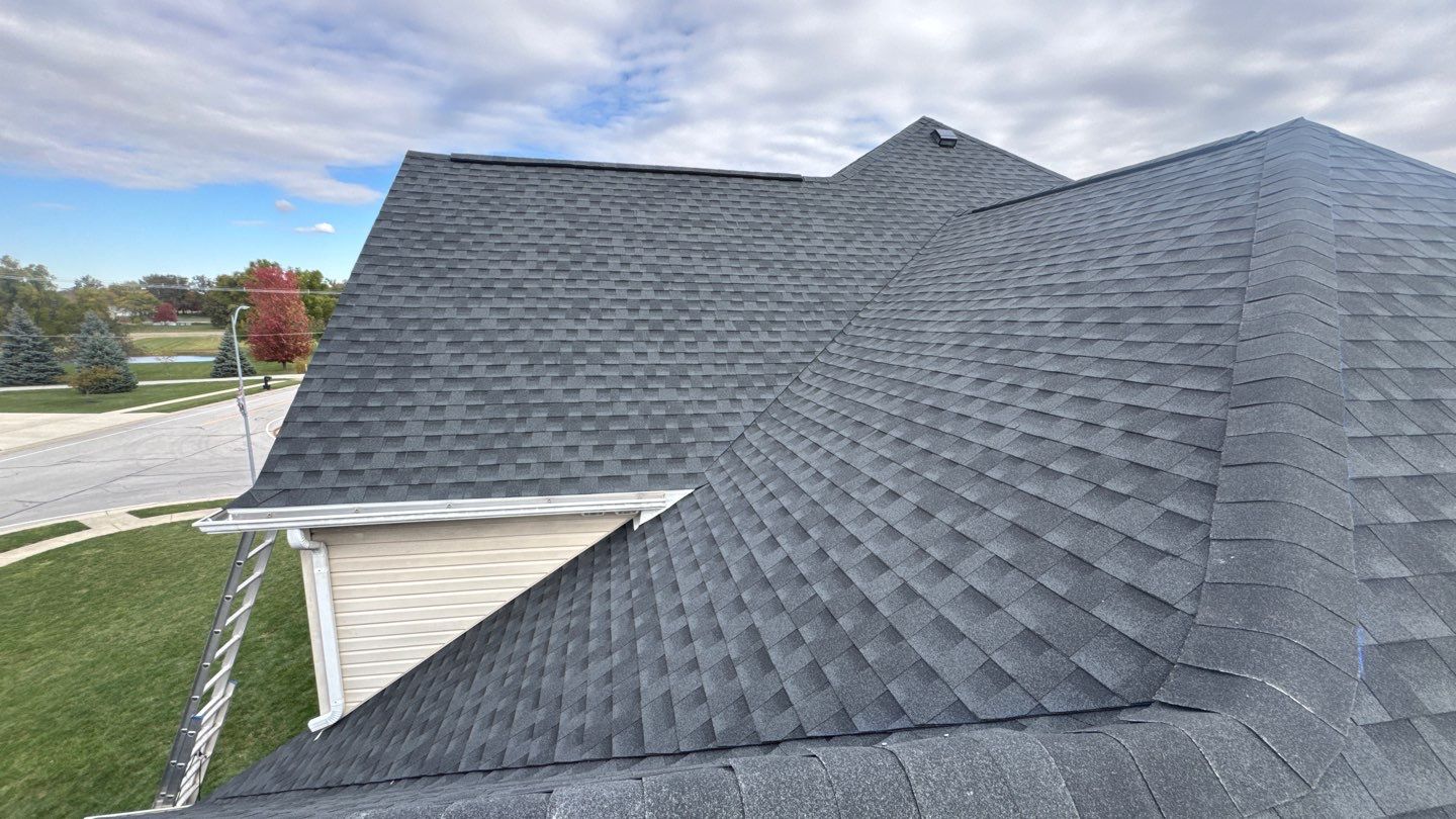 Residential Roofing Installation using GAF Timberline HDZ Charcoal by Nitro Roofing and Construction