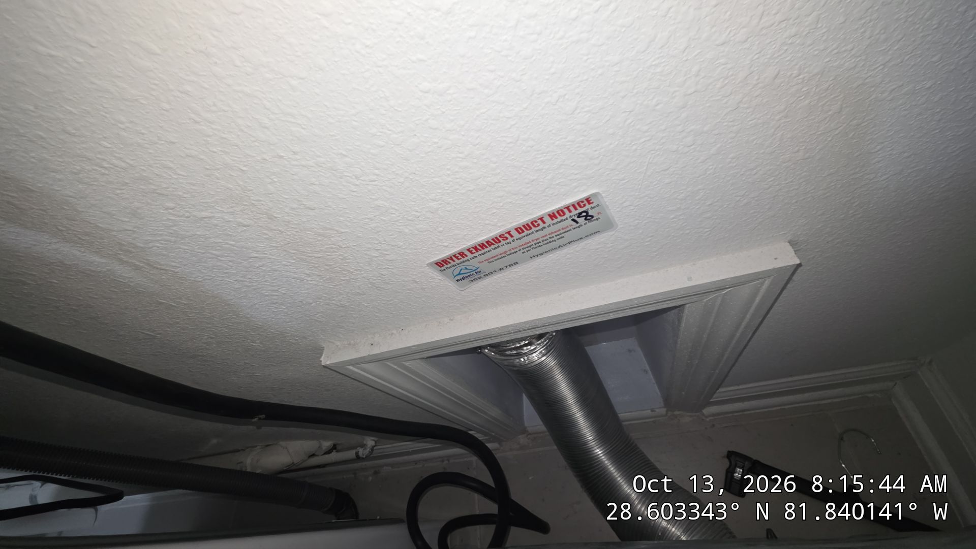 Dryer Vent Route Inspection — Groveland by Hygienic Air, Inc