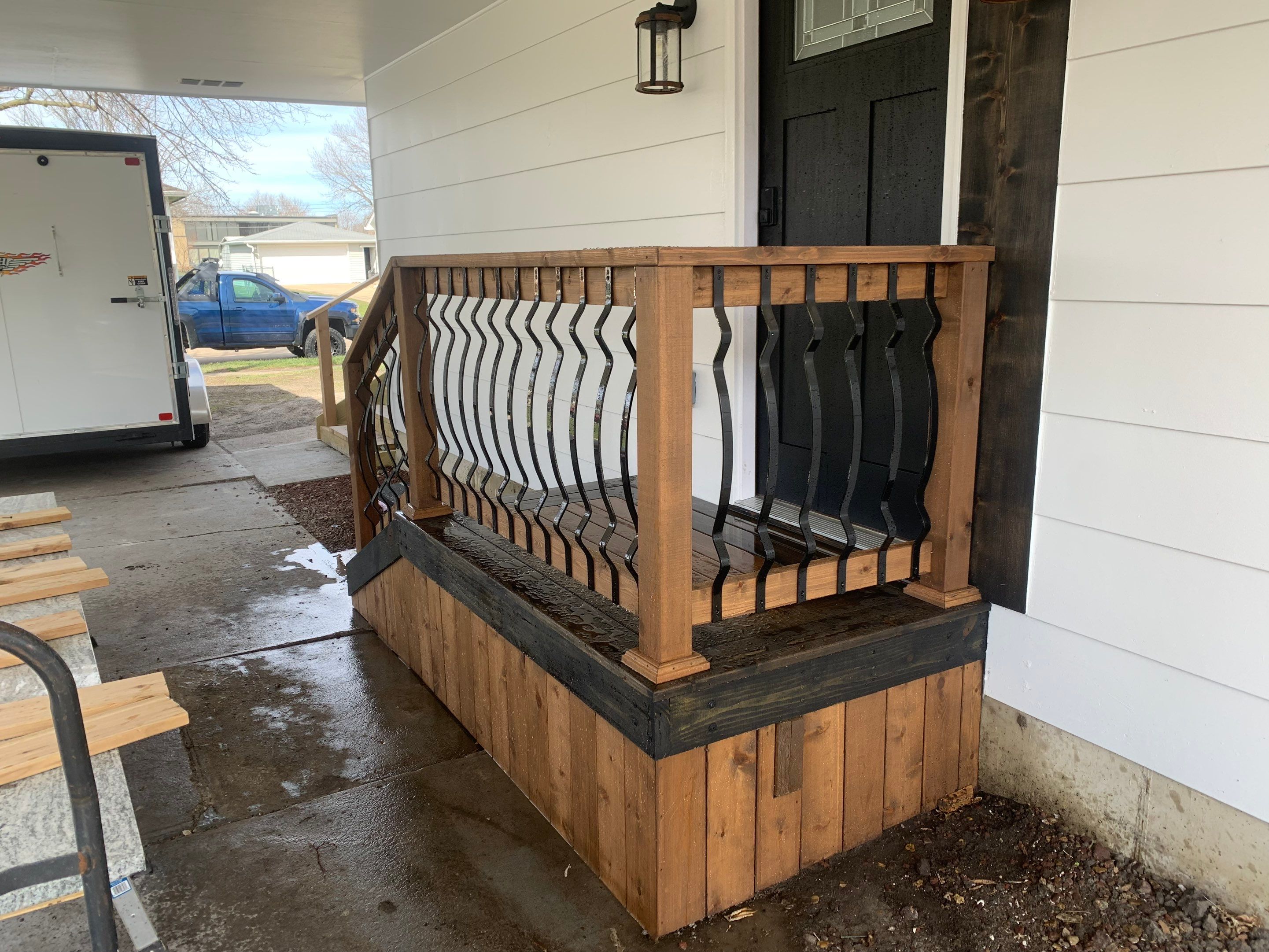 Deck re stained  by Cutting edge painting 