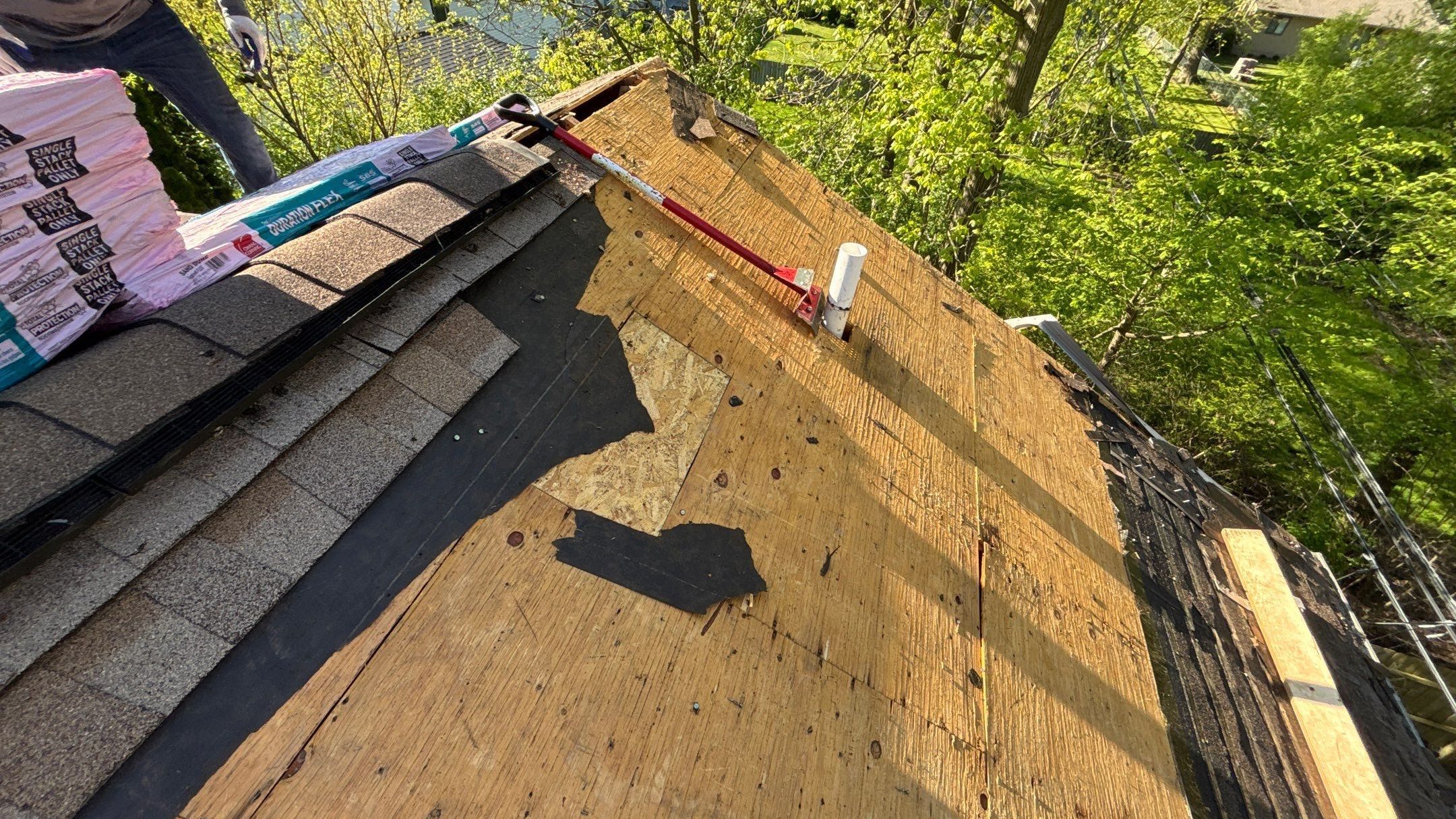 Roof Replacement using Owens Corning Sand Dune by 180 Contractors
