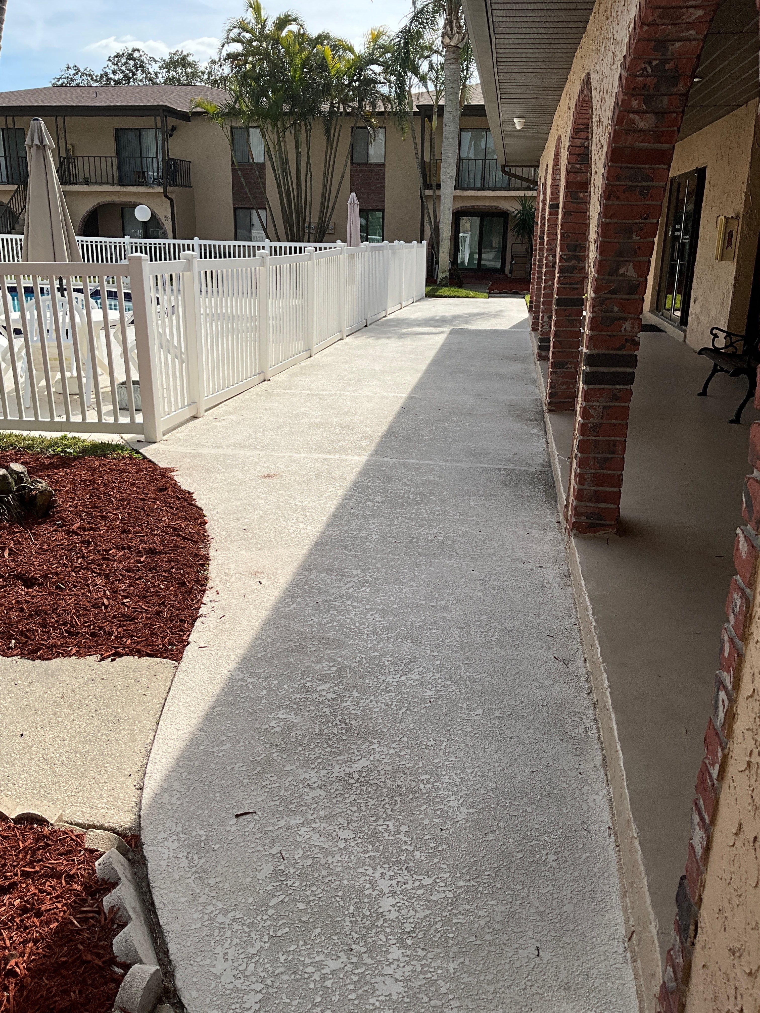 Pool Deck using Orbit and Tidal Wave by Amvet concrete coatings llc