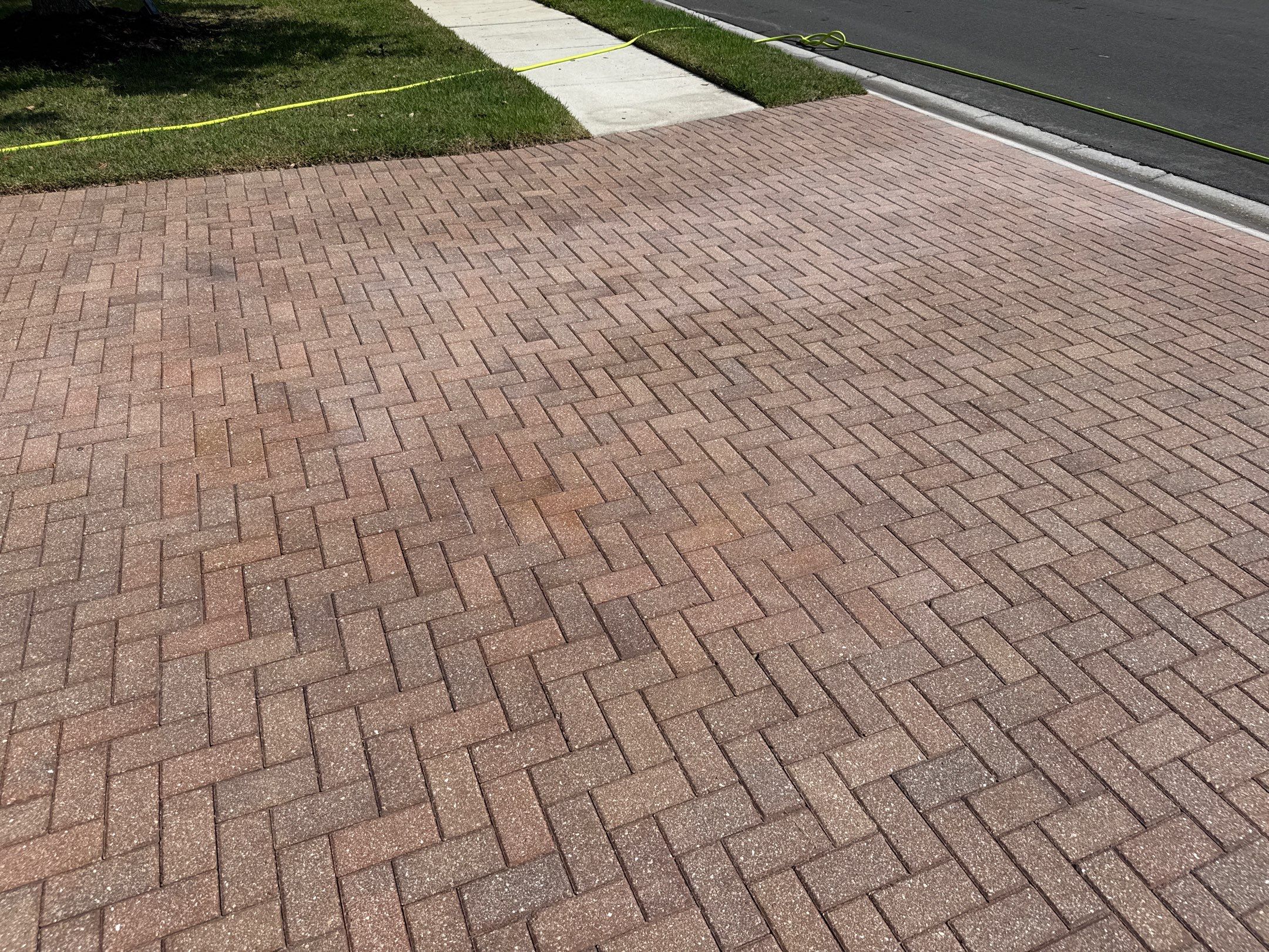 Paver Driveway & Rust Stain Removal – Oakleaf Hammock Community, Ellenton, FL by Sunshine AquaWash