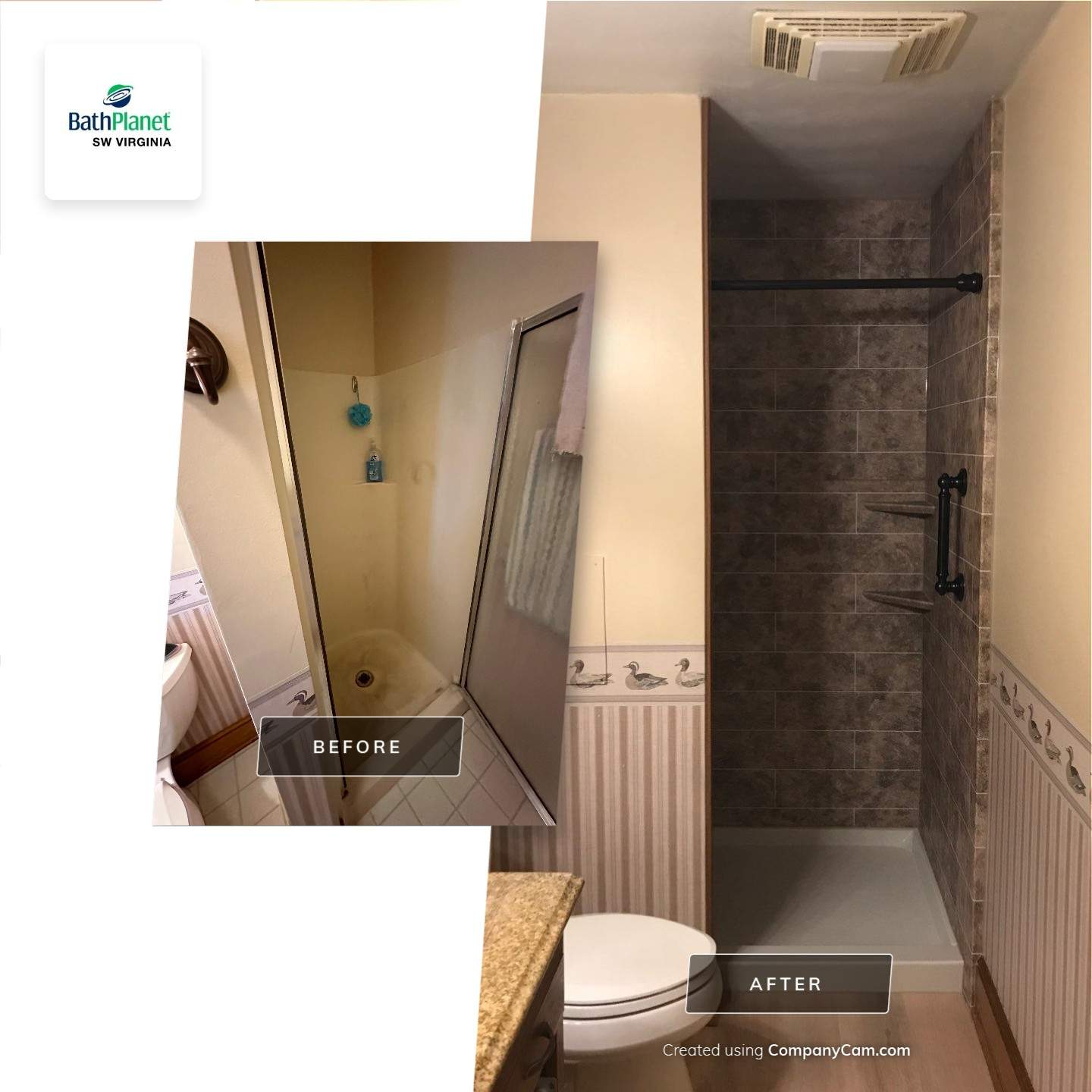 Shower Stall and Floors by BathPlanet SW Virginia