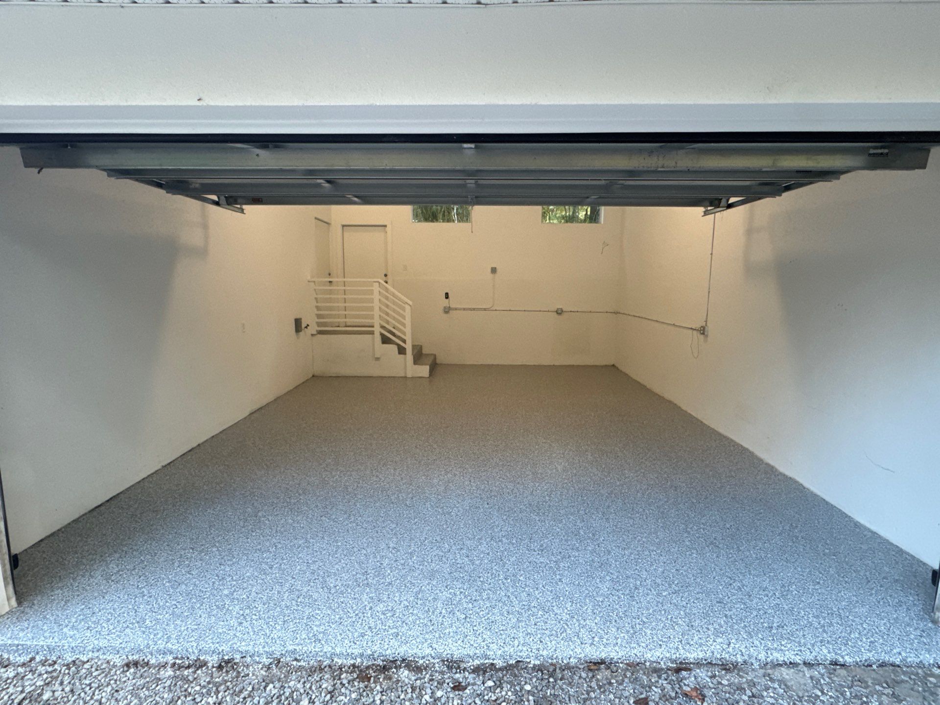 Entry and Garage in Gainesville, FL inSlate Stone by Cross Creek Concrete Coatings