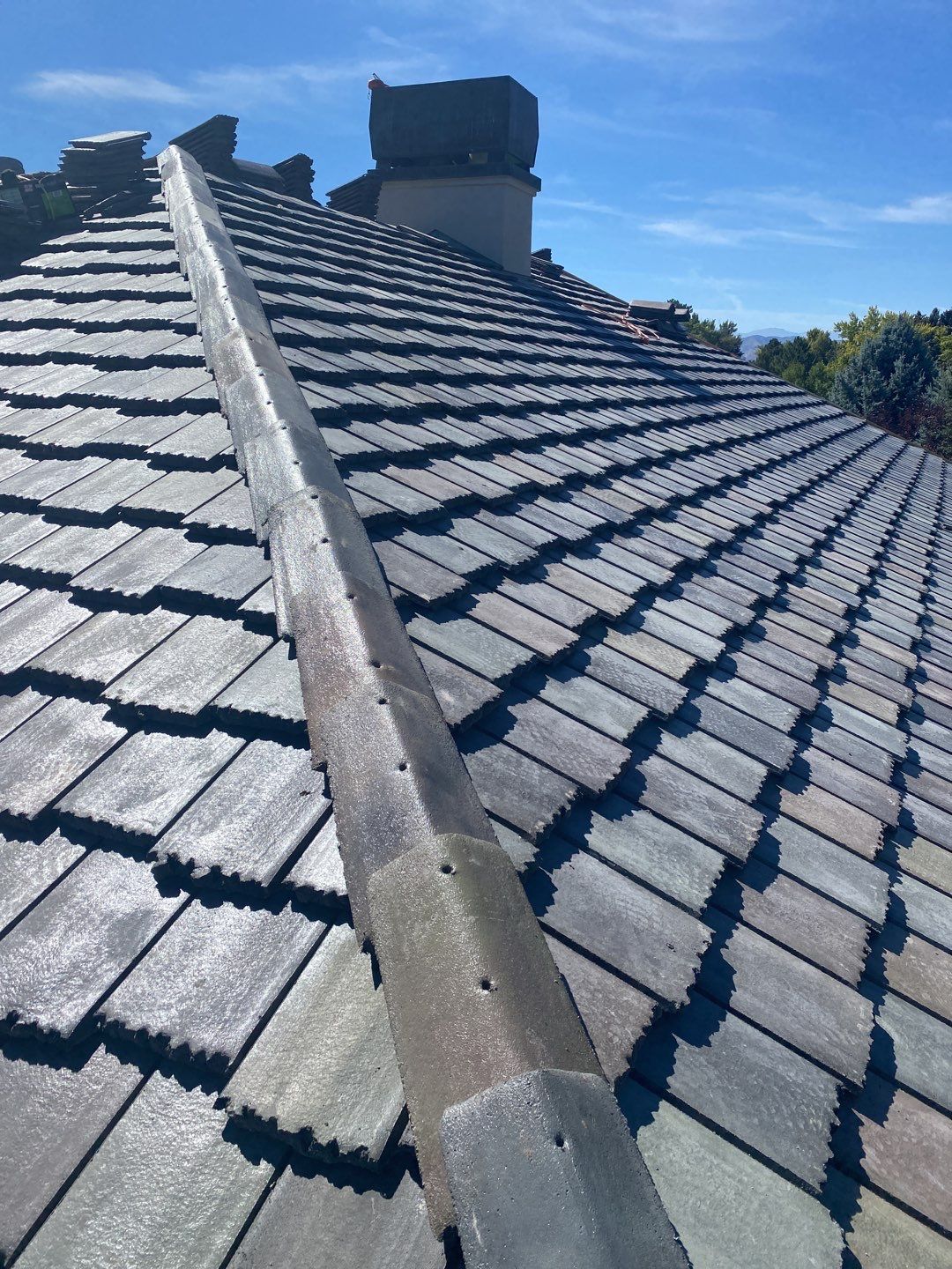 Residential Roofing Installation using Bartile Slate by A to Z Roofing