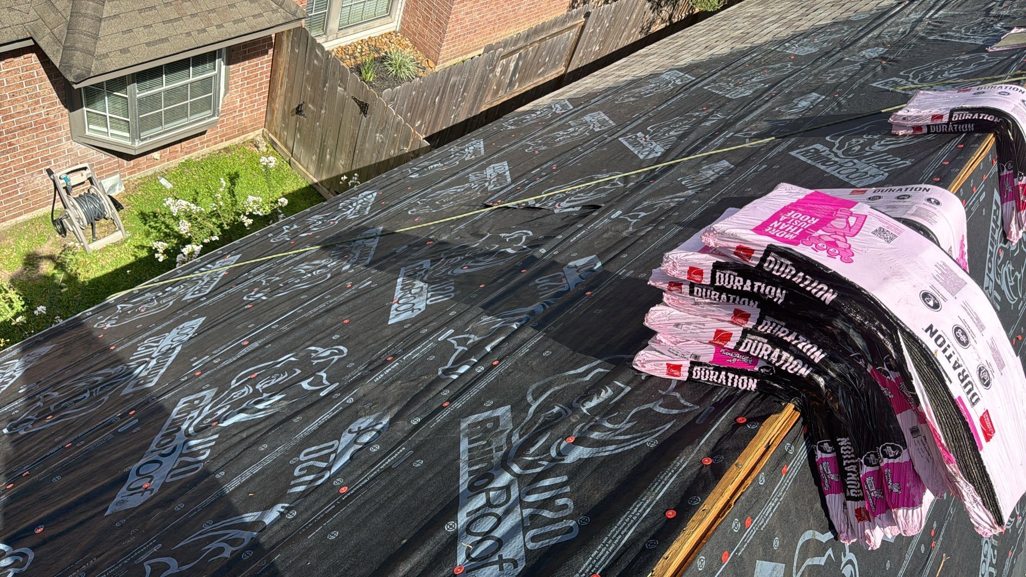 Residential Roofing Installation using Owen's Corning Duration (Lifetime) Shingles by Roof Repair Company