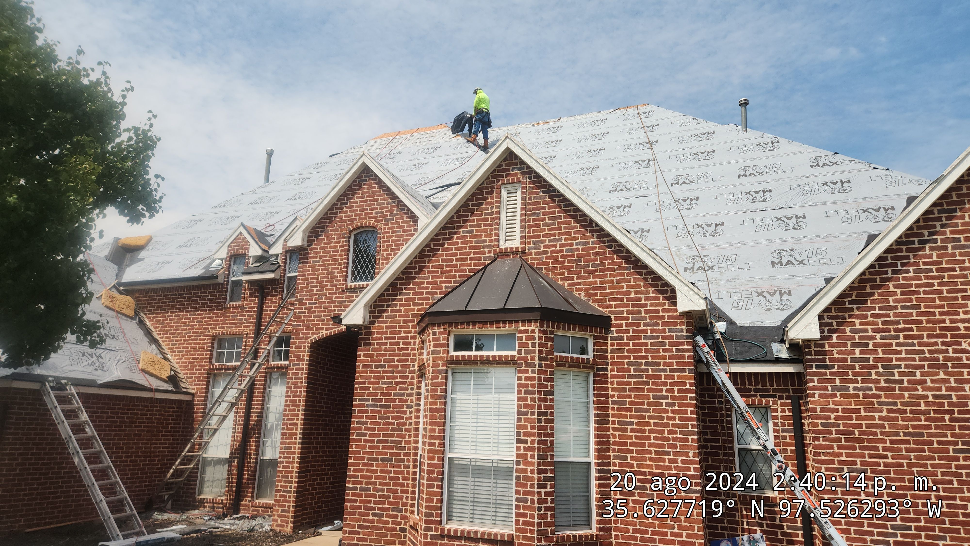 Reroof using IKO by Castillo Roofing