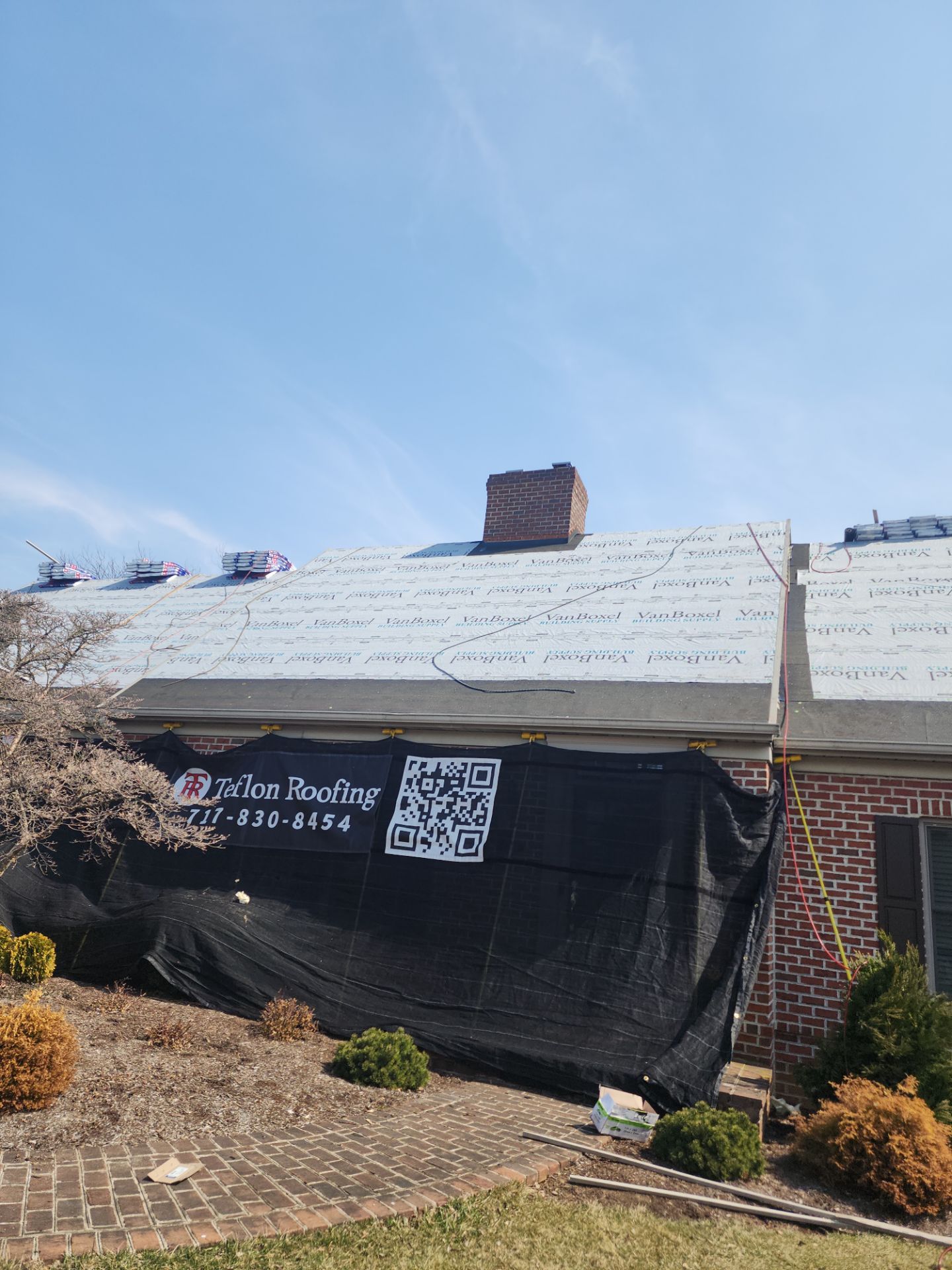 Roof Installation using Gaf Hdz Architectural Shingle - Hickory by Teflon Roofing