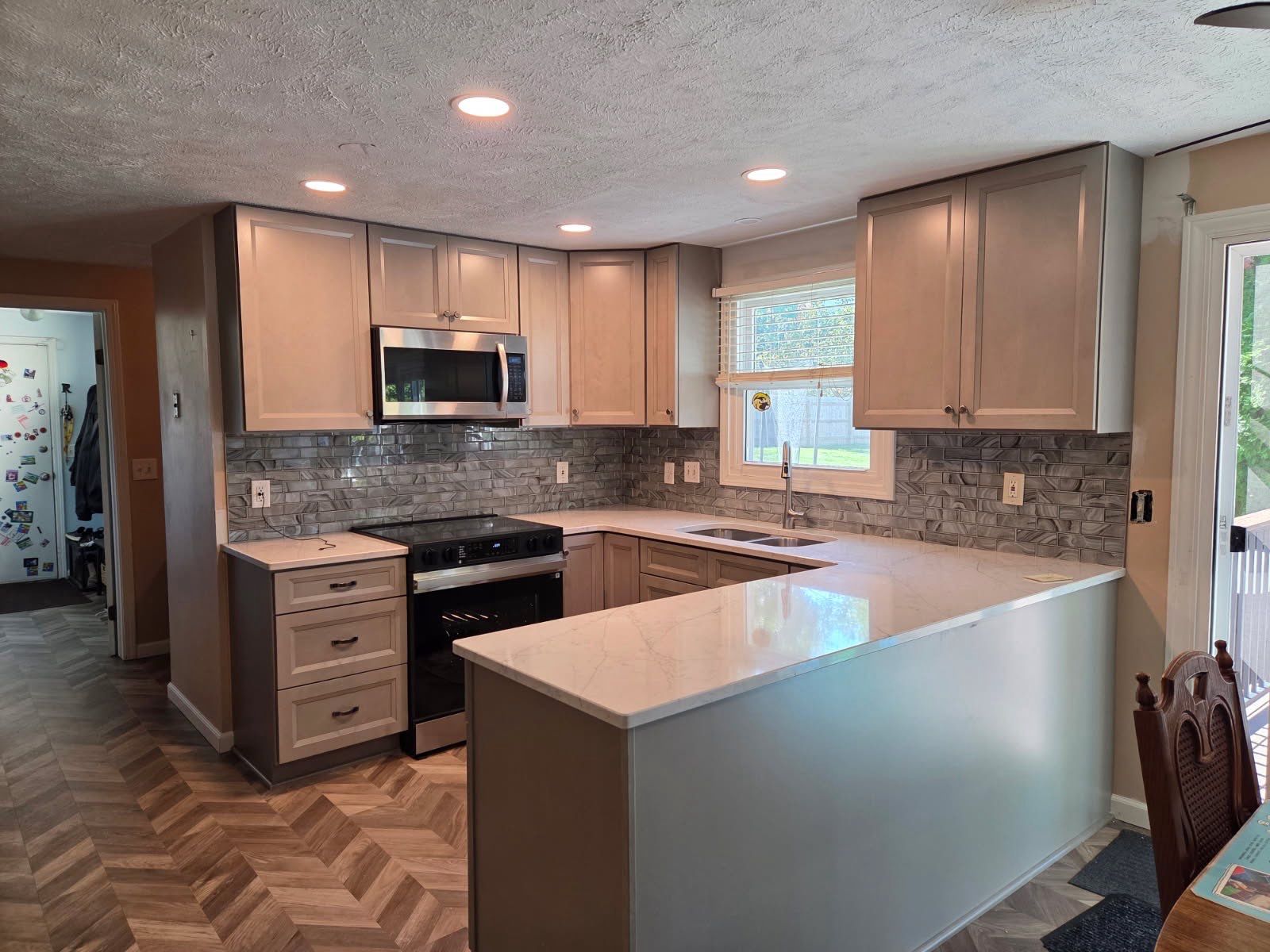 Kitchen Renovation & New Floors by Hilltop Drafting & Design LLC