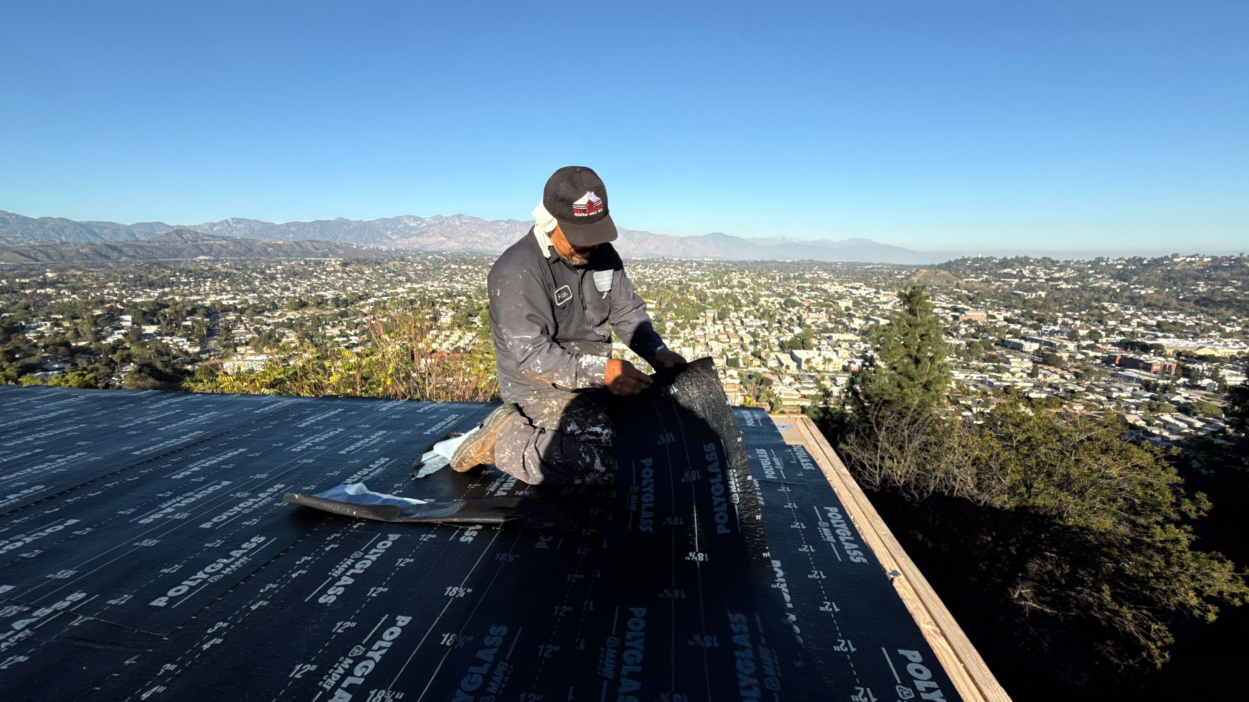 Residential reroofing project in Eagle Rock by Hull Brothers Roofing