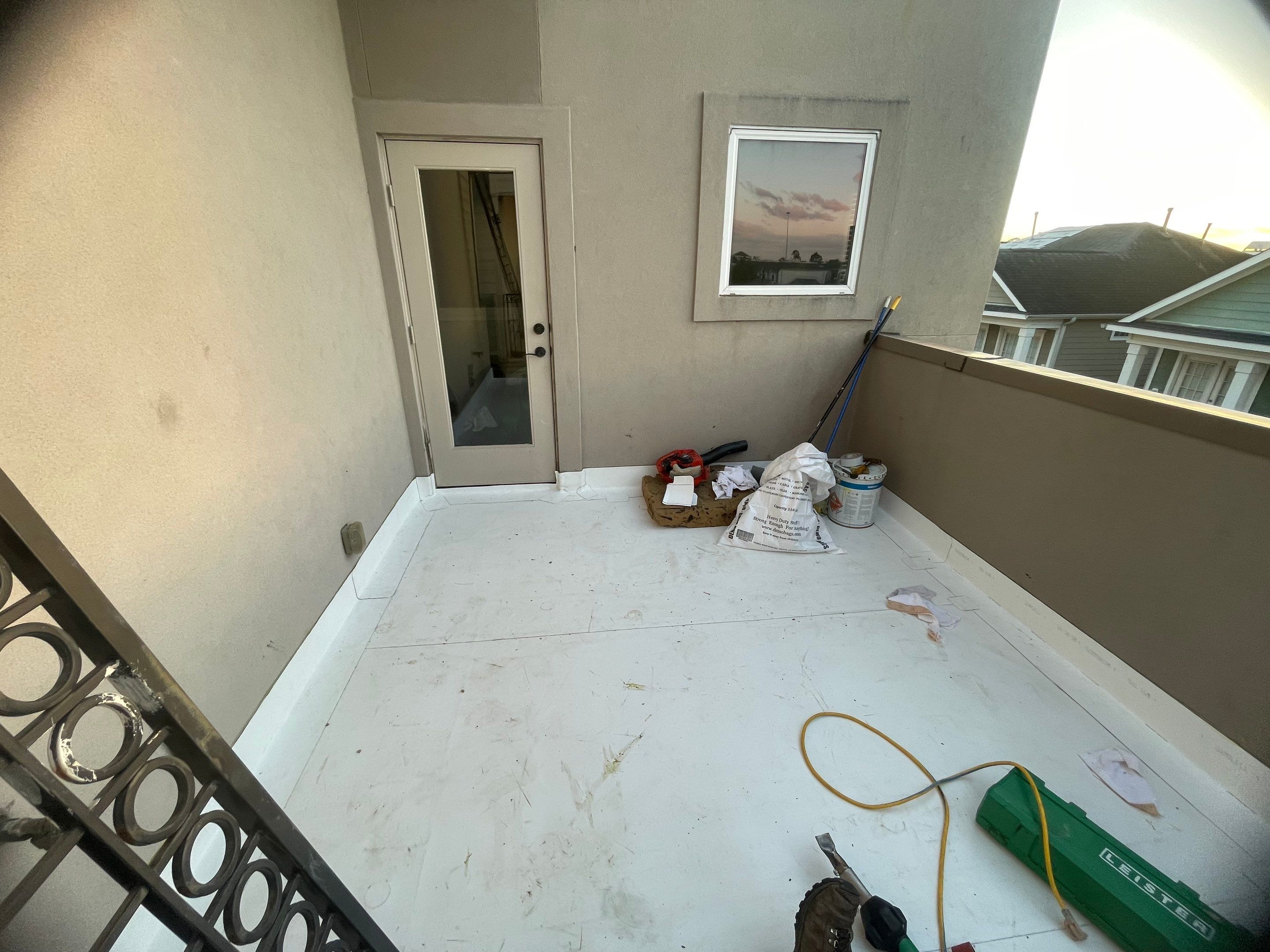 Rooftop Patio Installation by Associates Roofing Unlimited 