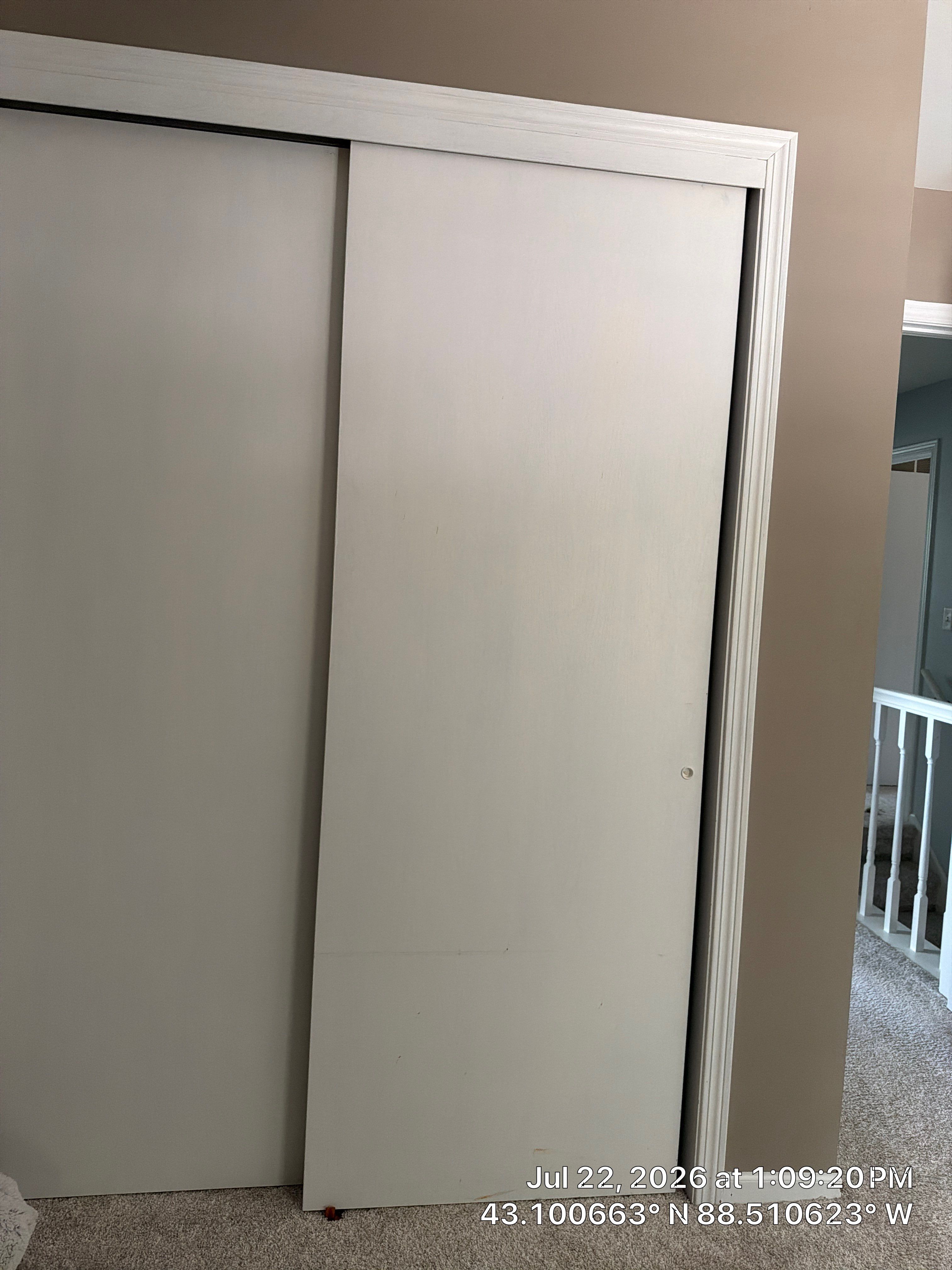 Sliding Closet Door Installation and Interior Painting in Oconomowoc by CompanyCam Sales Demo