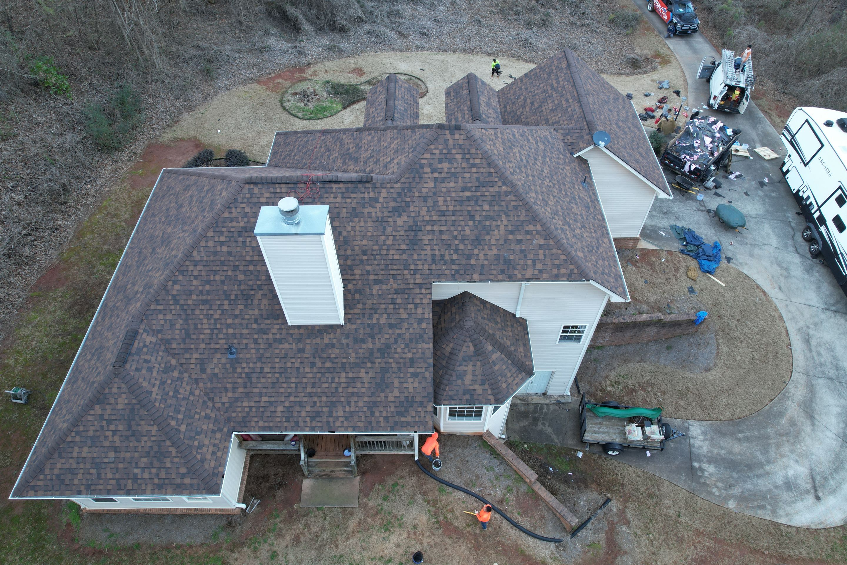 Residential Roofing Installation using Owens Corning by Inspector Roofing and Restoration
