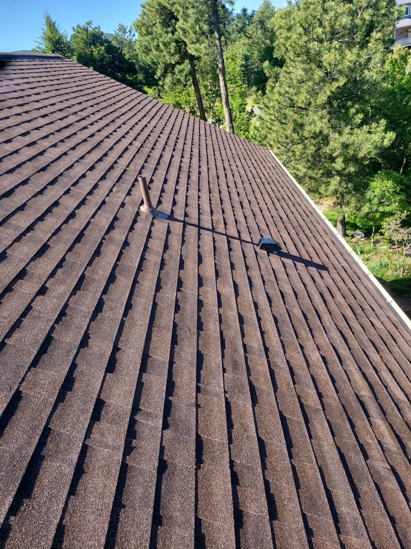Malarkey Vista AR color antique brown by Golden Spike Roofing