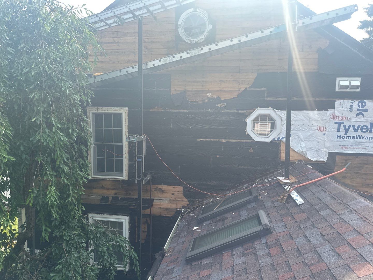 Siding Installation using Hardie Plank Artic white by A Plus Exterior