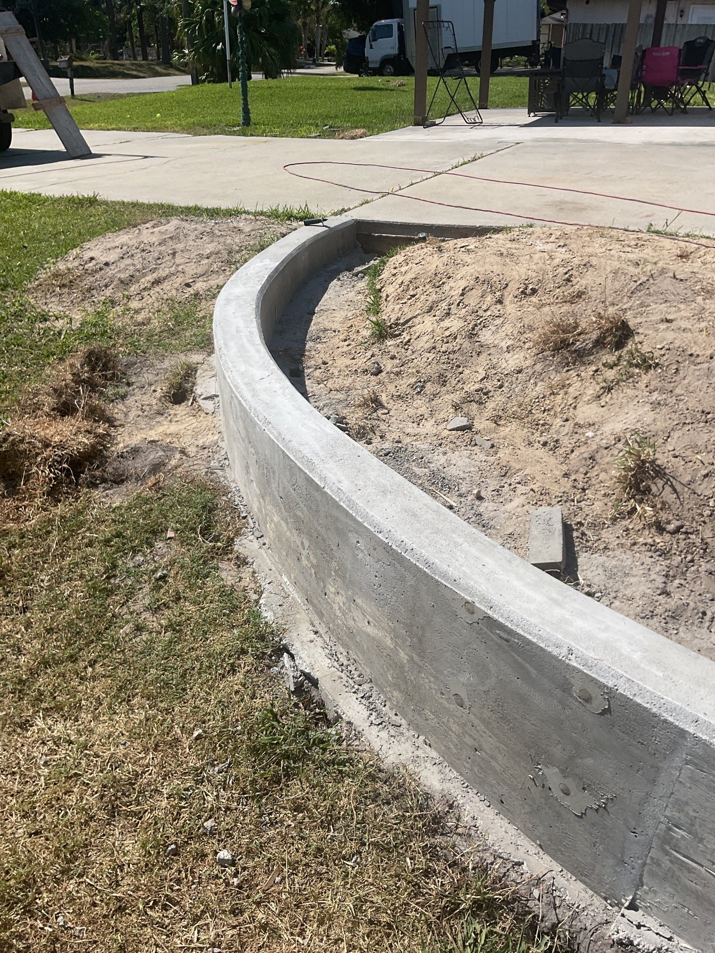 Custom Retaining Wall by Southern Gulf Construction