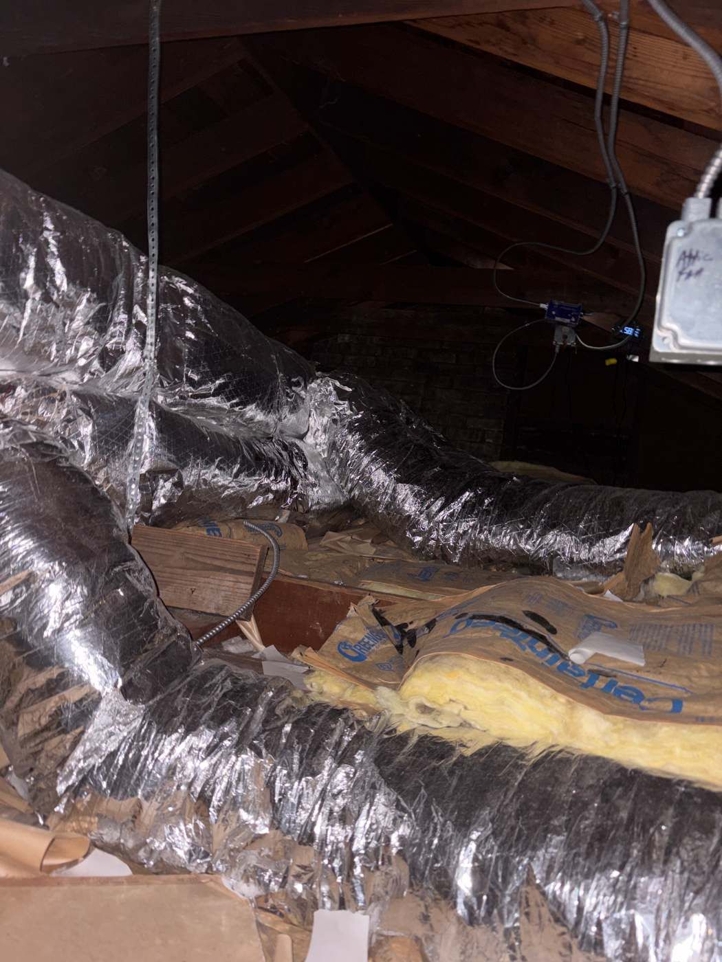 Attic Ductwork Reconstruction, R-8 Insulation & Aeroseal Duct Sealing – Woodstock, IL | GSHA Services, LTD by GSHA Services LTD