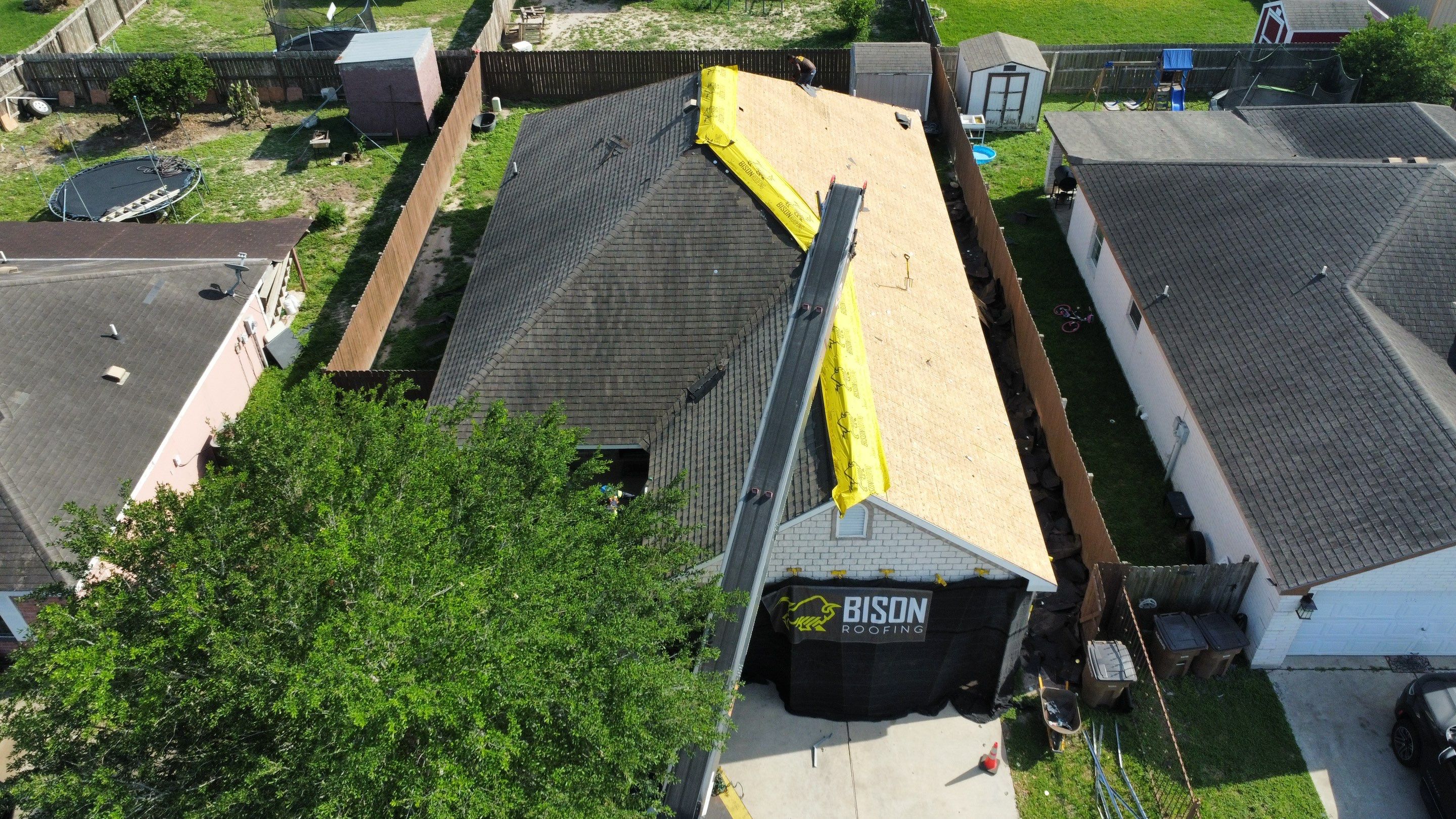Shingle Roof Replacement Project  by Bison Roofing  