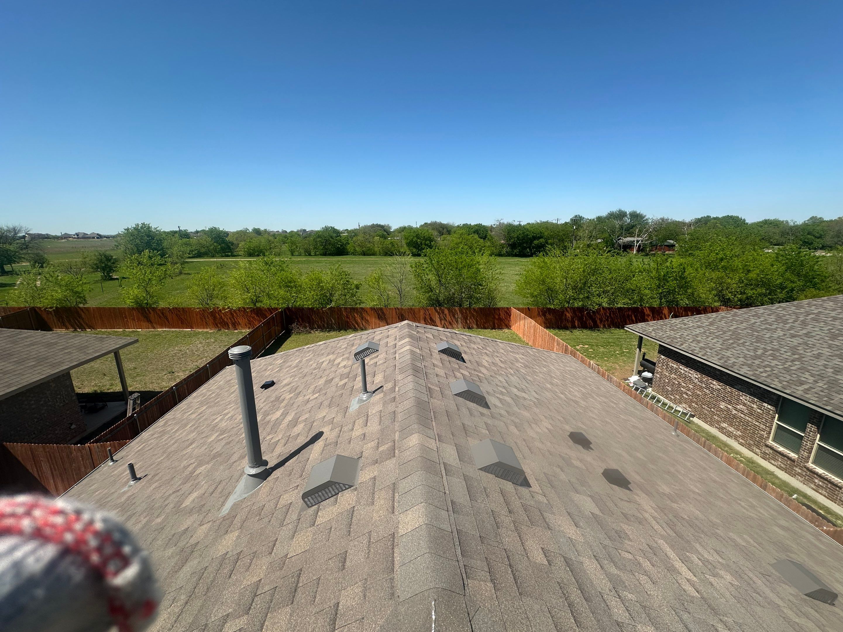 Residential Roofing Installation using Malarkey Highlander Weathered Wood Plus by OneSource Roofing and Restoration