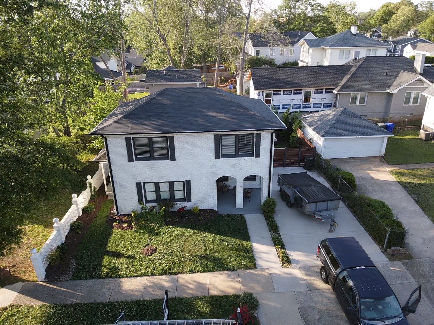 Residential Architectural Shingle Roof Installation and Decking Repair in Greenville by Roofers LLC