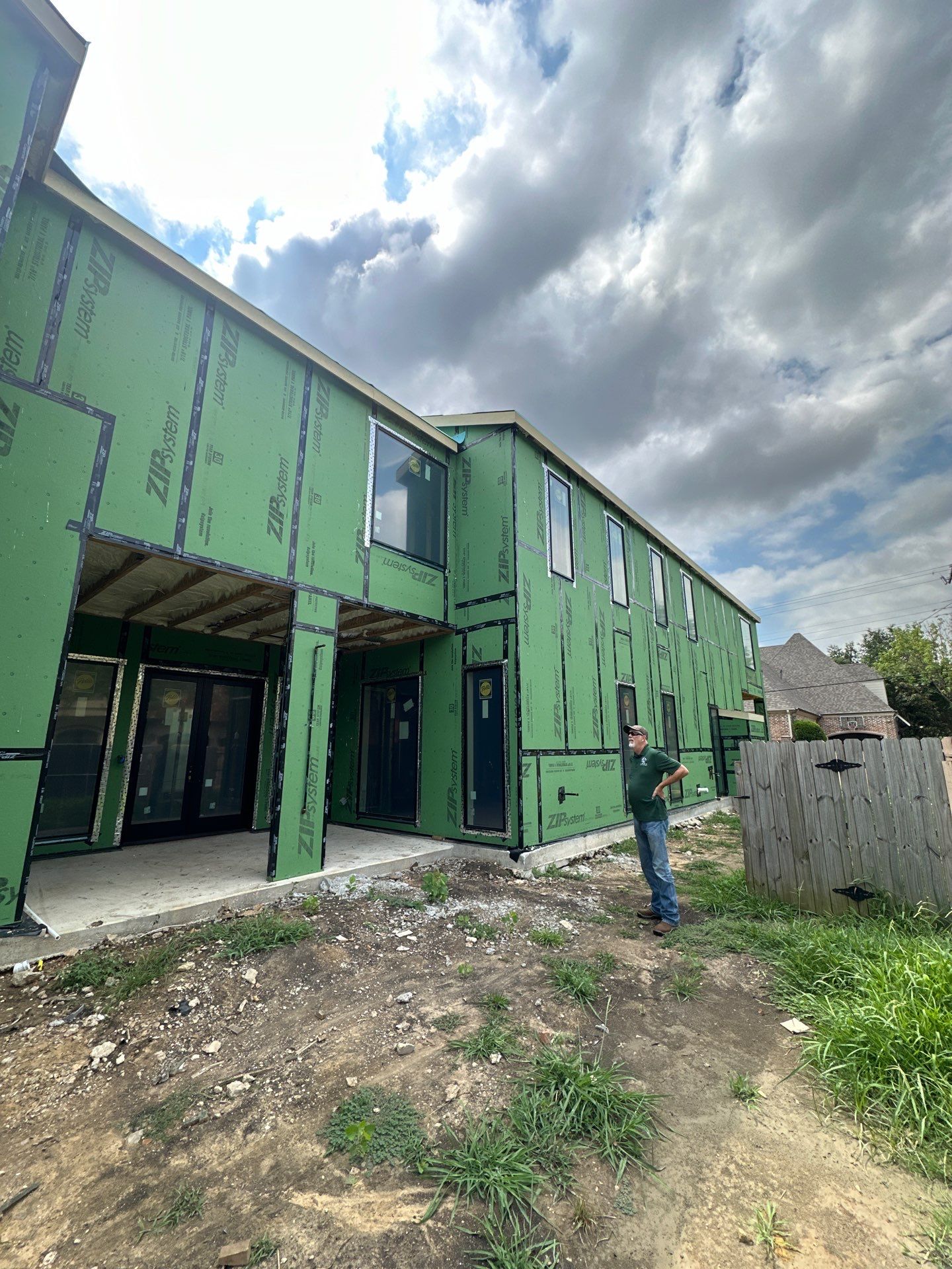 Open cell spray foam job completed at this beautiful custom home in Dallas TX by Apex Insulation Solutions
