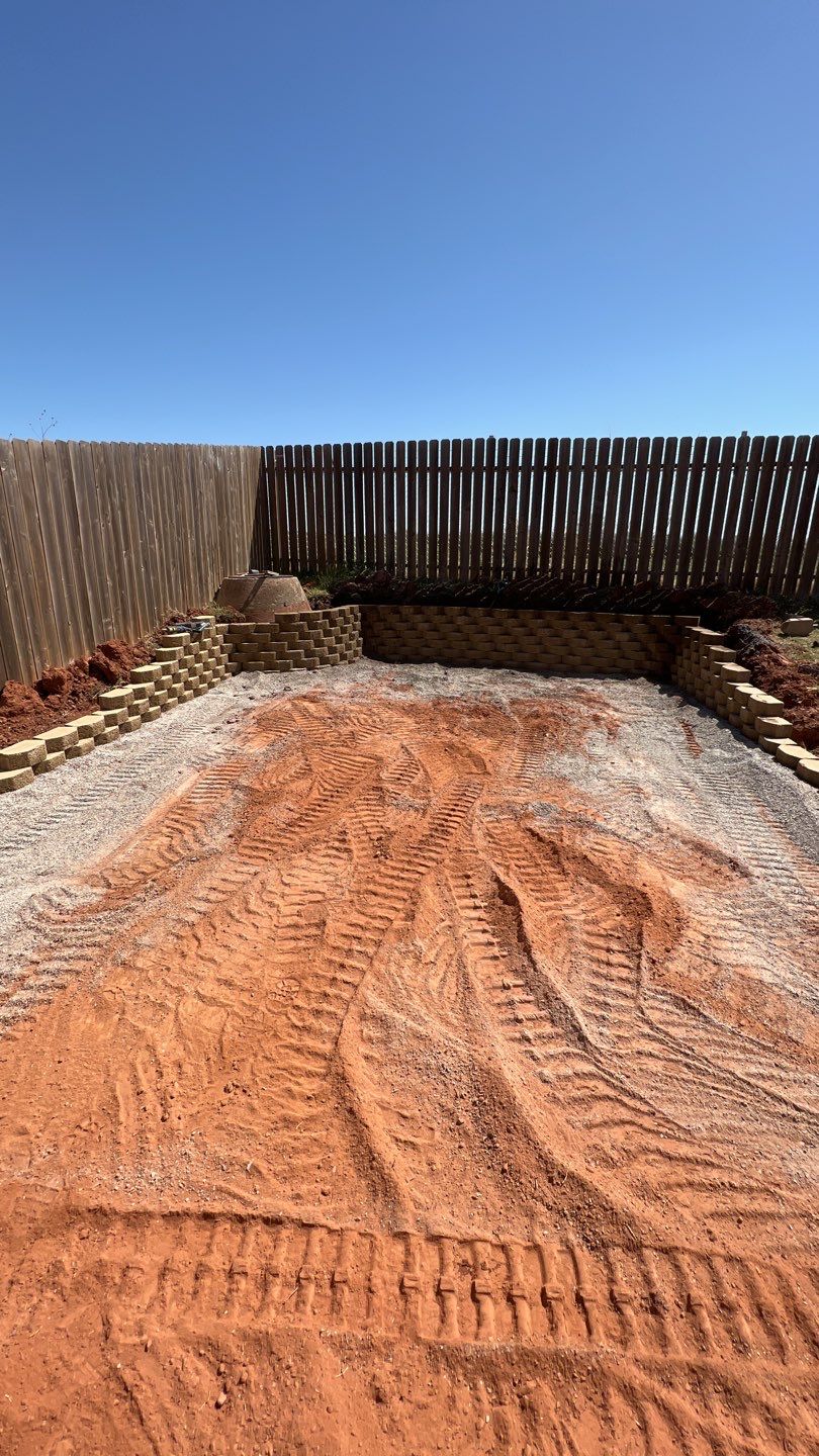 Retaining wall / Playground by Clays Services Inc