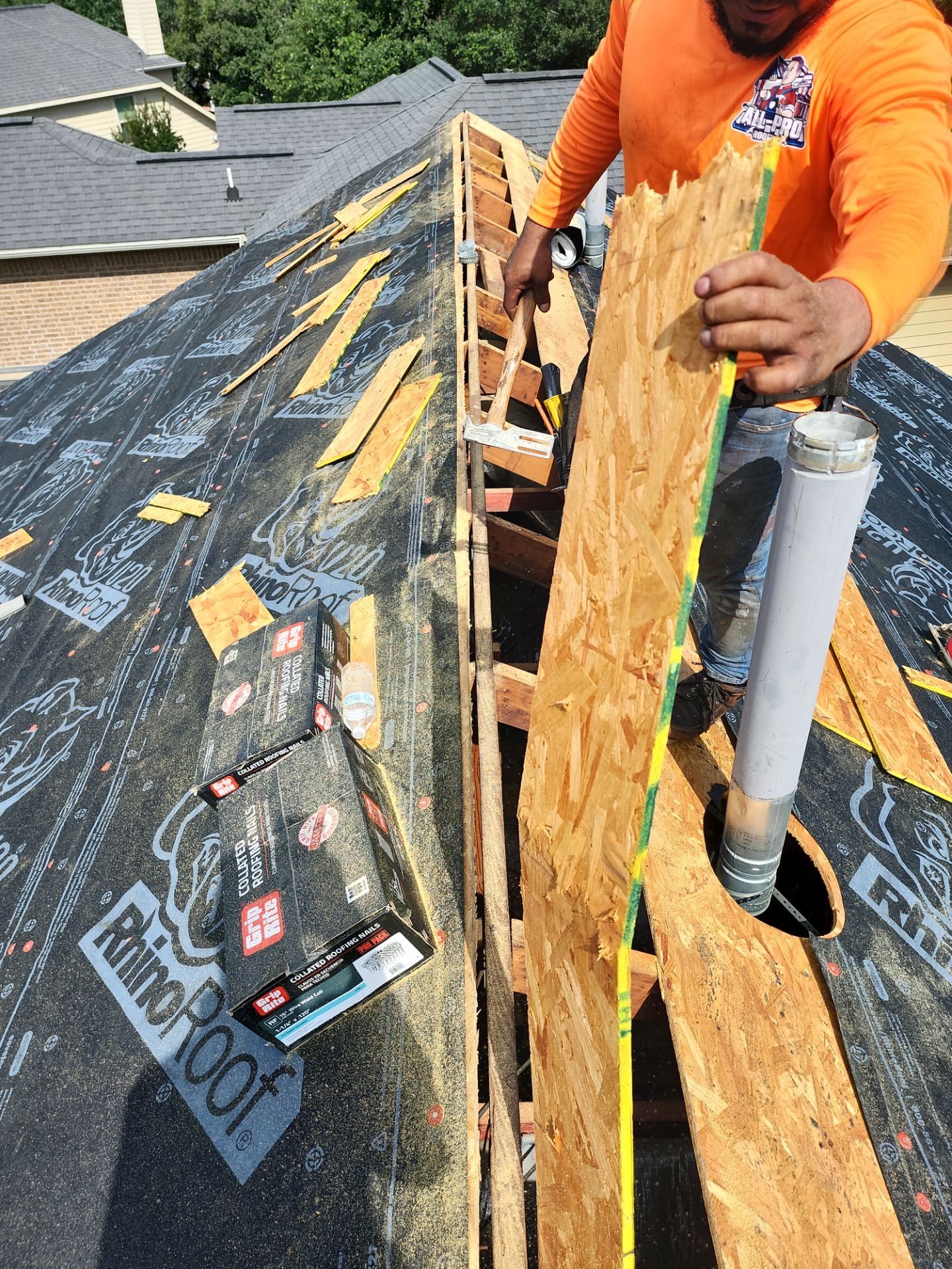 Residential Roofing Repair using Owen's Corning Duration (Lifetime) Shingles by Roof Repair Company