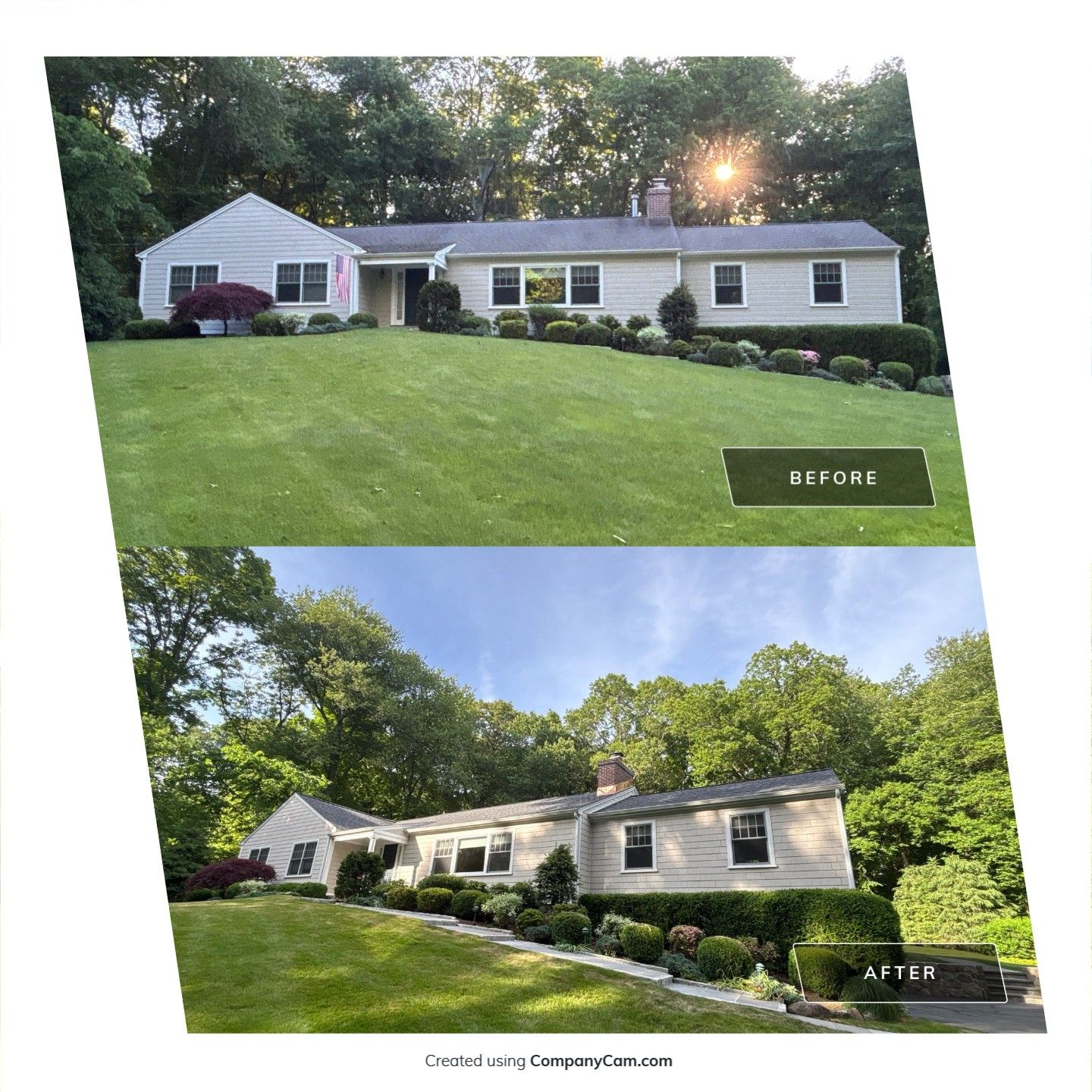 DiGiorgi installs a beautiful roof in Wilton, CT by DiGiorgi Roofing and Siding Inc