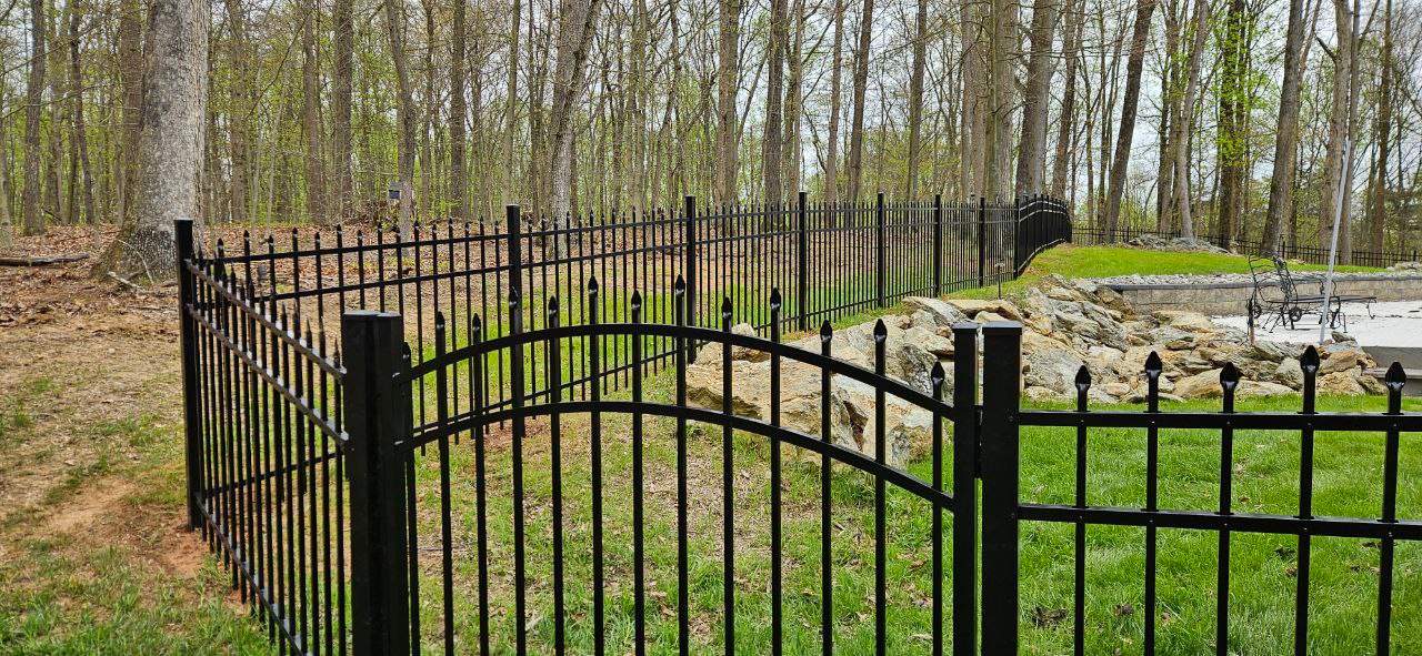 Black Aluminum 3 Rail by Kingdom Fence & Supply