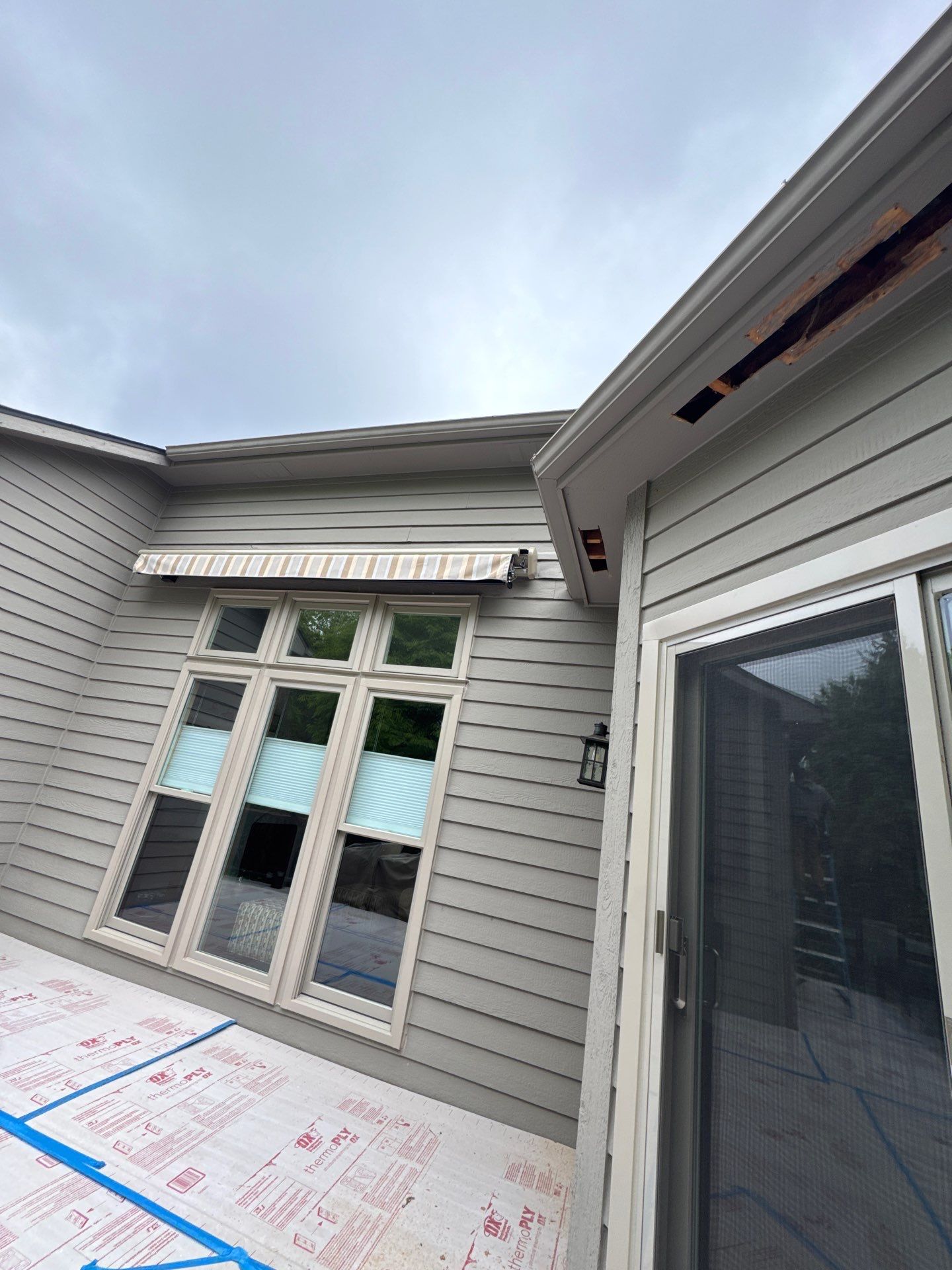 Siding Replacement using Alside Storm Grey by 180 Contractors