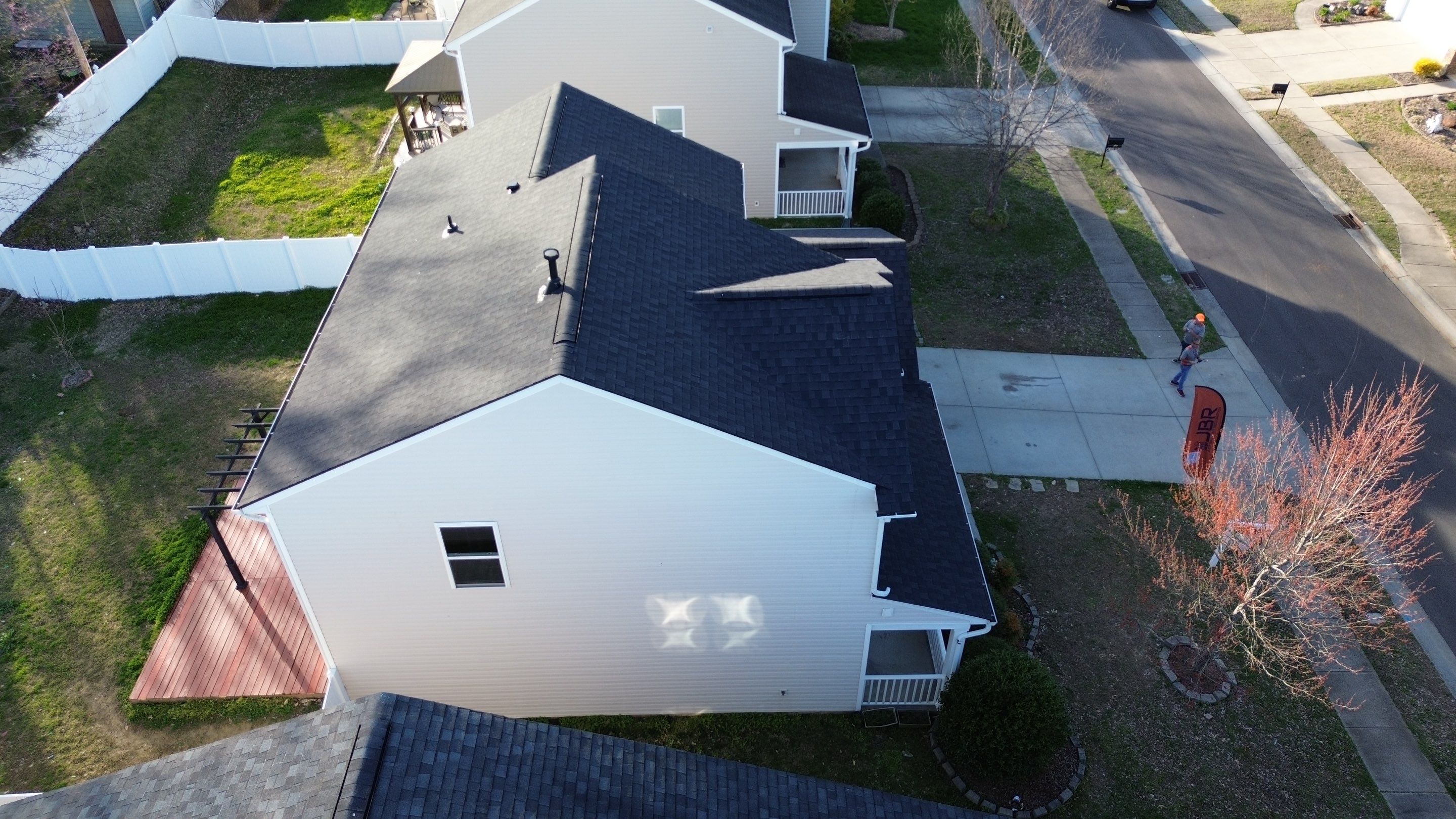 Roof replacement by hail damage by Just Brilliant Restoration JBR