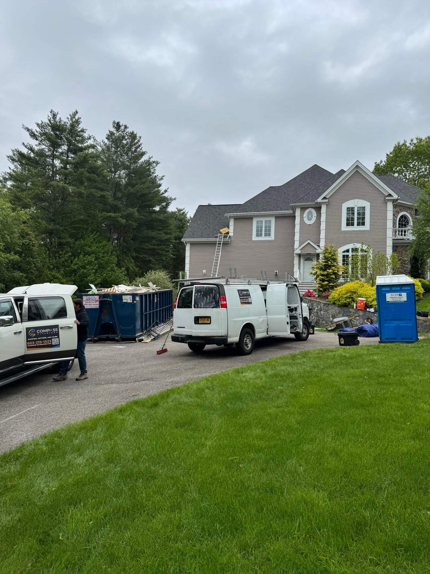 Roof Replacement in Stratham by Compass exteriors