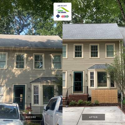 Townhome Hail-Damaged