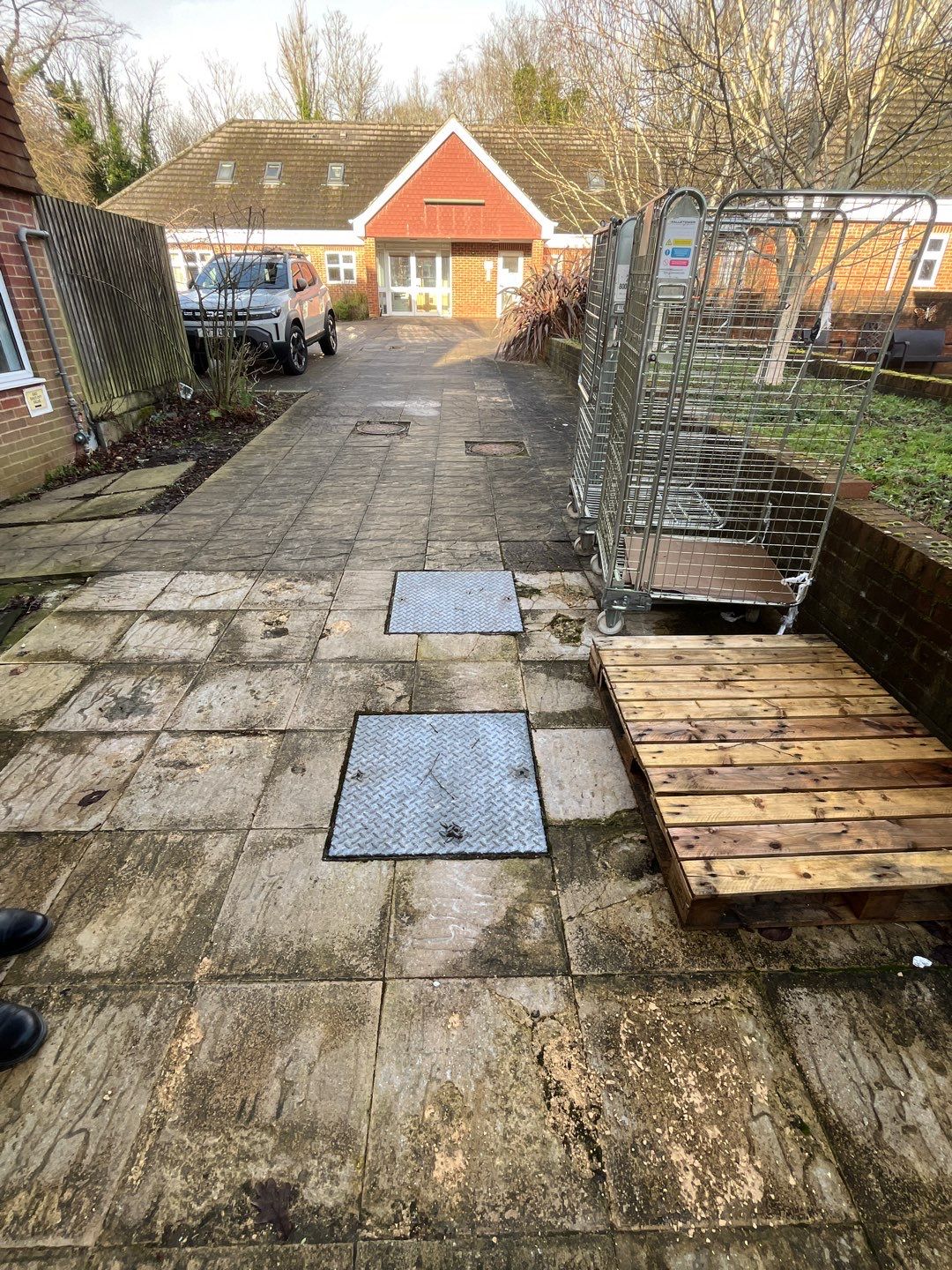 Care Home Roof and Walk Ways clean by Ges Exterior Cleaning ltd