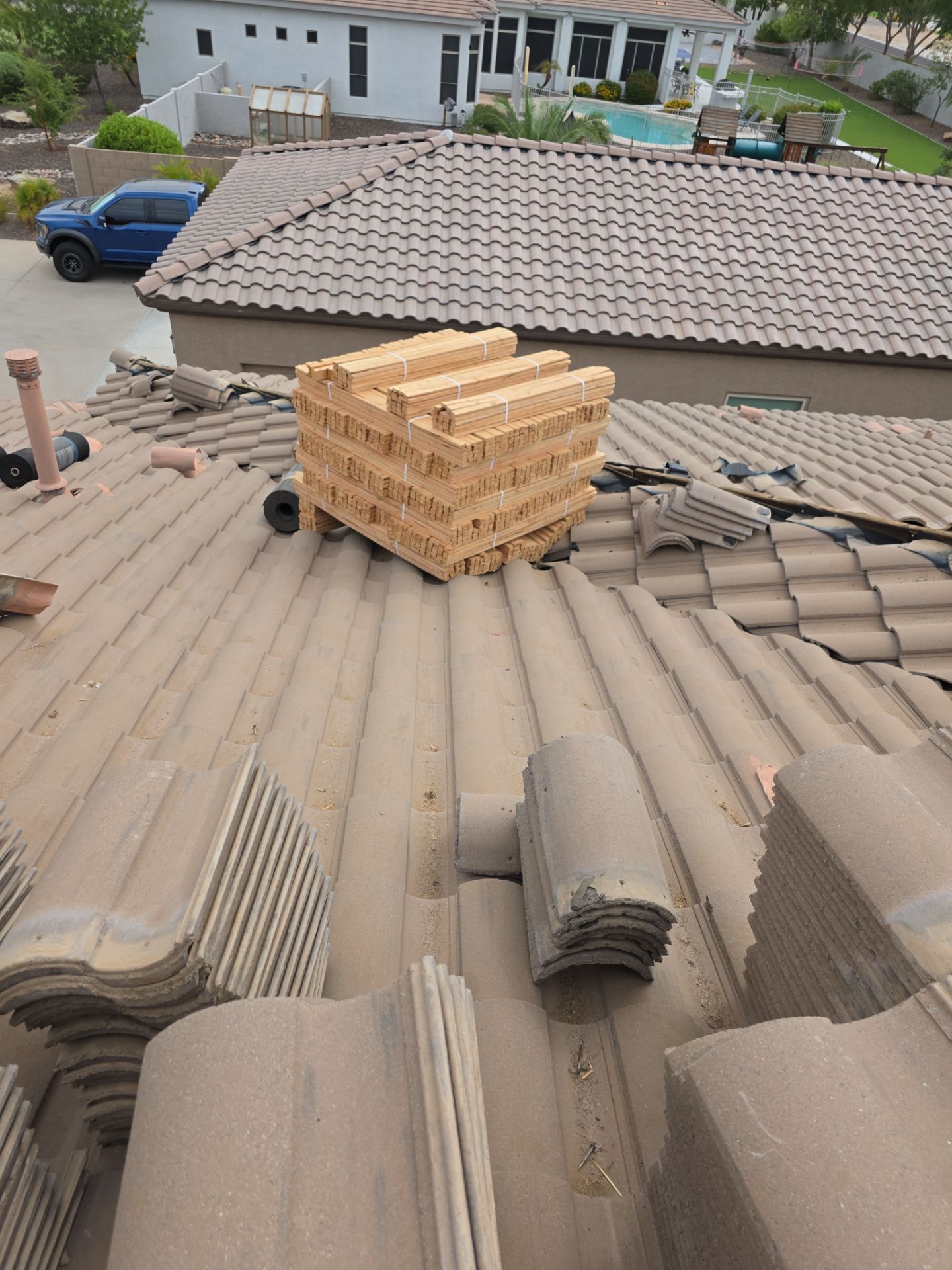 Recent Rain and Storm Damage in Gilbert by Weather-Tite Roofing