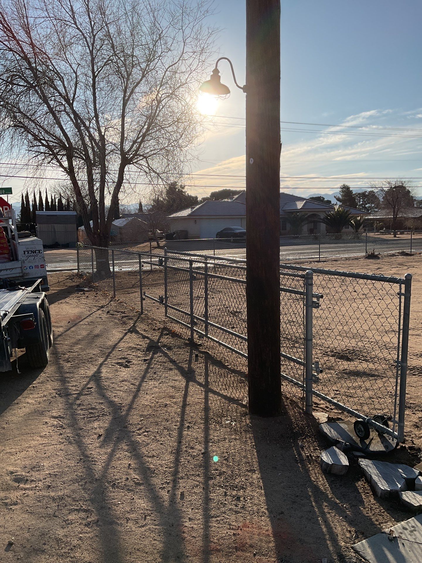 Fence Installation using Ranch Style Vinyl by Fence Guys Inc.