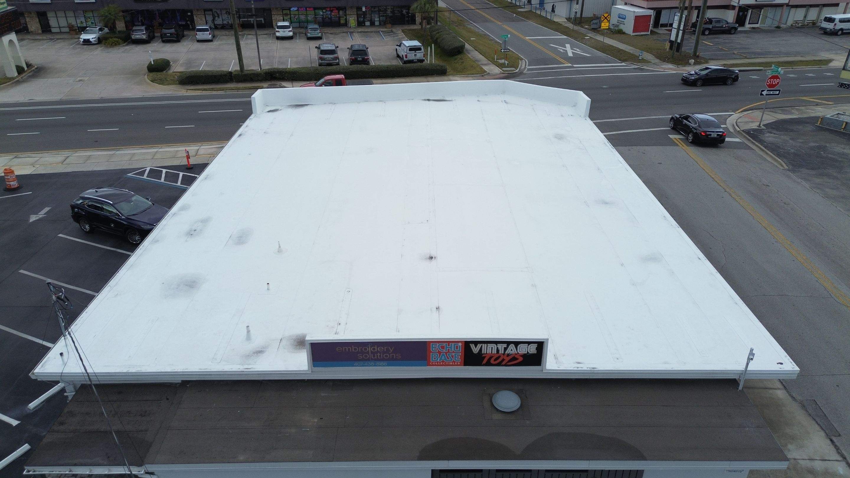 Commercial job in Belle Isle by Gold Key Roofing