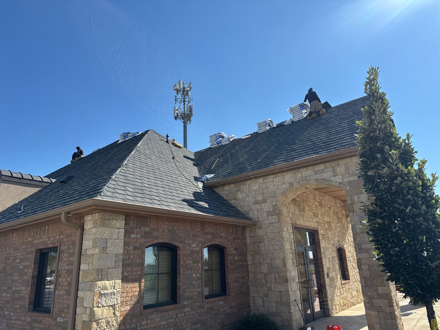Bank Reroof by Castillo Roofing