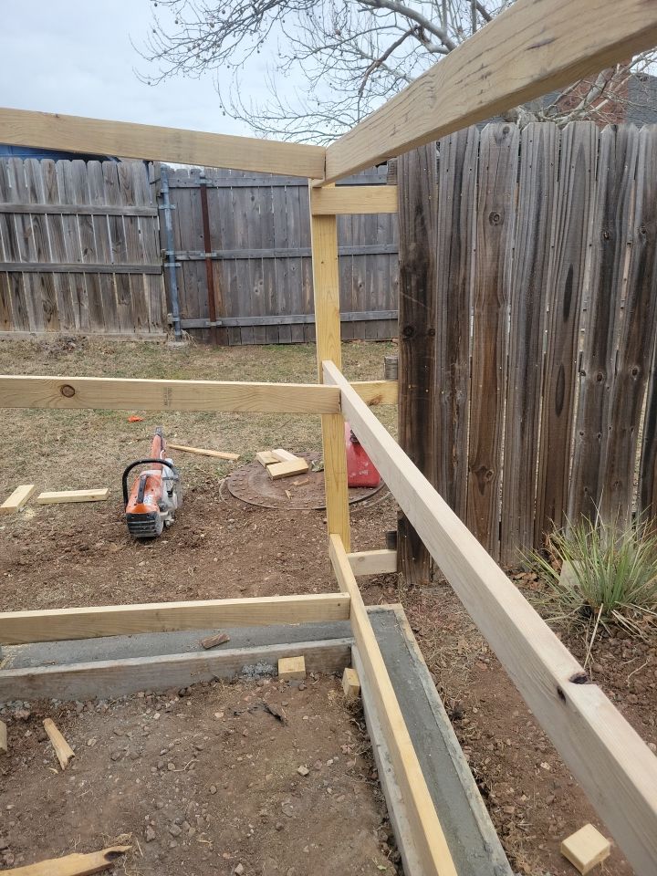 Fence , Concrete Pads , and Tree Removal by Clays Services Inc