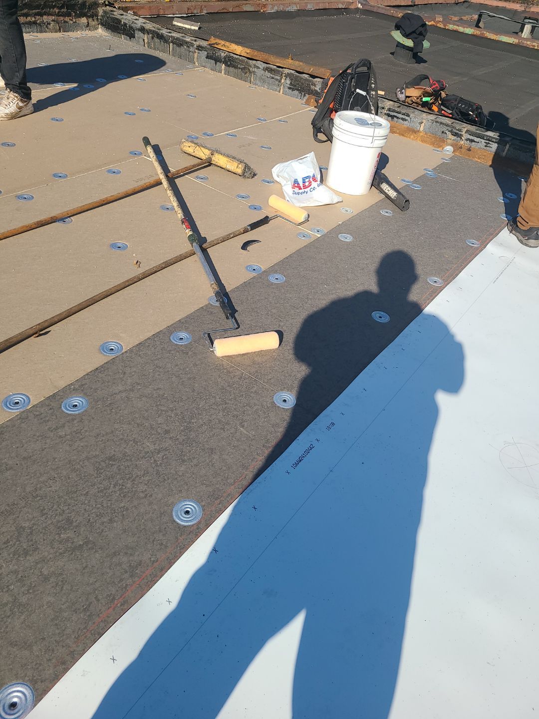 Alexandria: Residential Flat Roof Replacement with Mule Hide TPO Membrane by RM Banning, Inc.