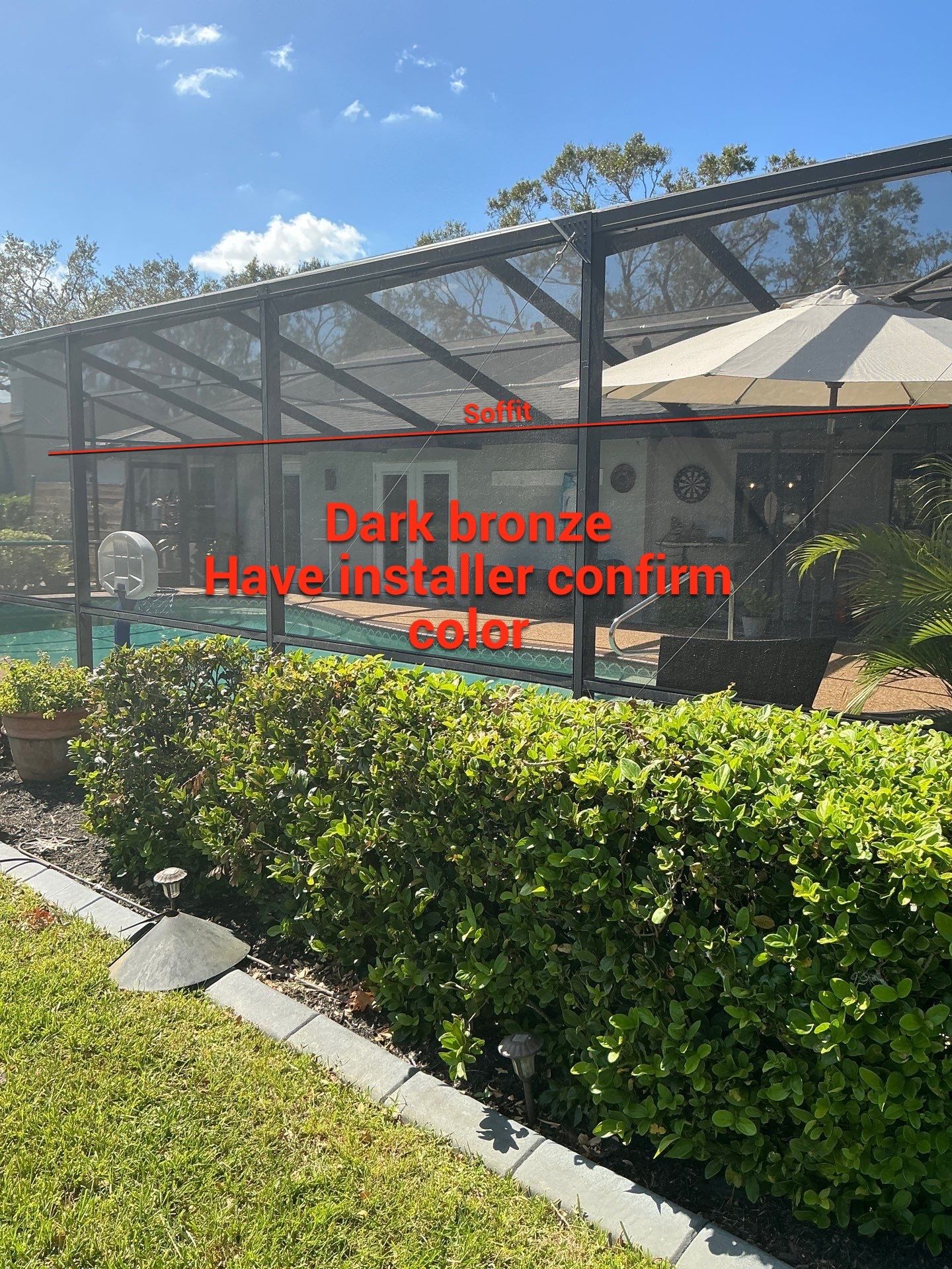 Dark Bronze Soffit Installation in Sarasota FL by Gutter Professors