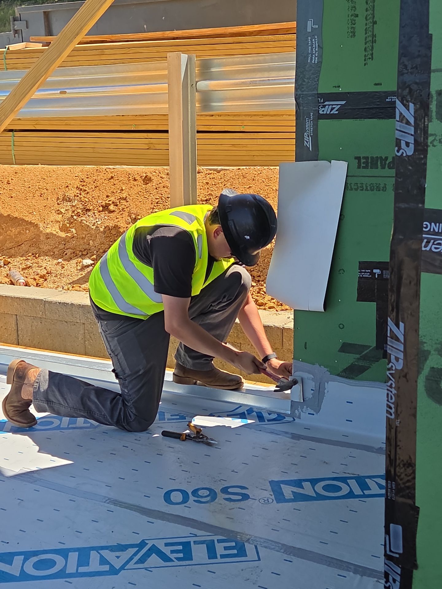 Mock-up Installation Progress by A3 Architecture, LLC