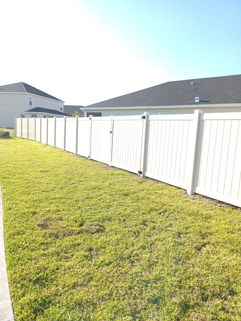 Palmetto, FL 6ft. Tall Tan Vinyl Privacy Fence  by Asap fence and gates, LLC