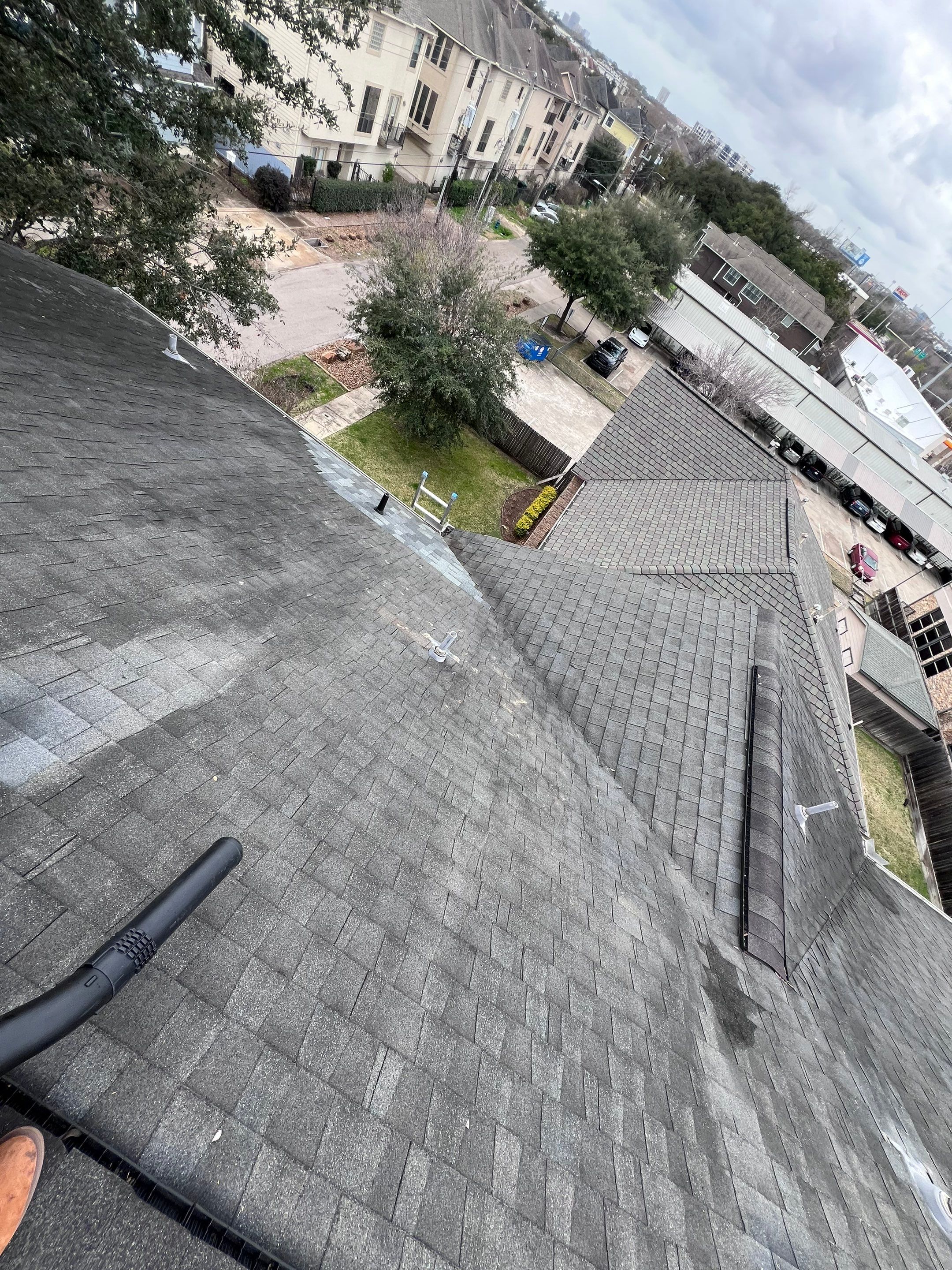 Hail Damage using Owen's Corning Duration (Lifetime) Shingles by Roof Repair Company