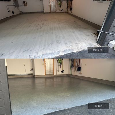 Concrete Floor Coating using Concrete Floor Coating Color: Basalt
