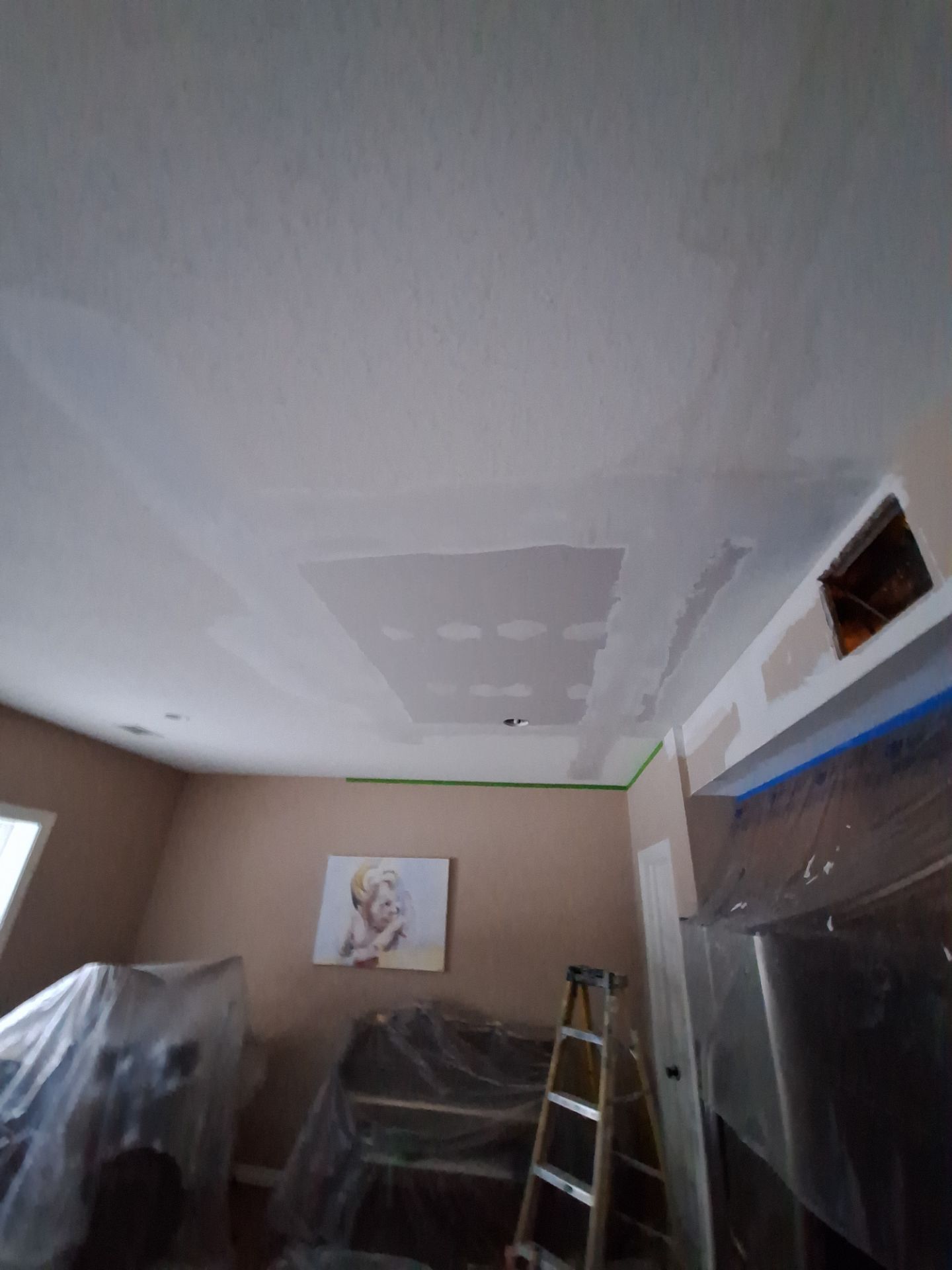 Basement Ceiling & Wall Repair + Interior Painting in Grand Haven, Michigan by Gordon Painting