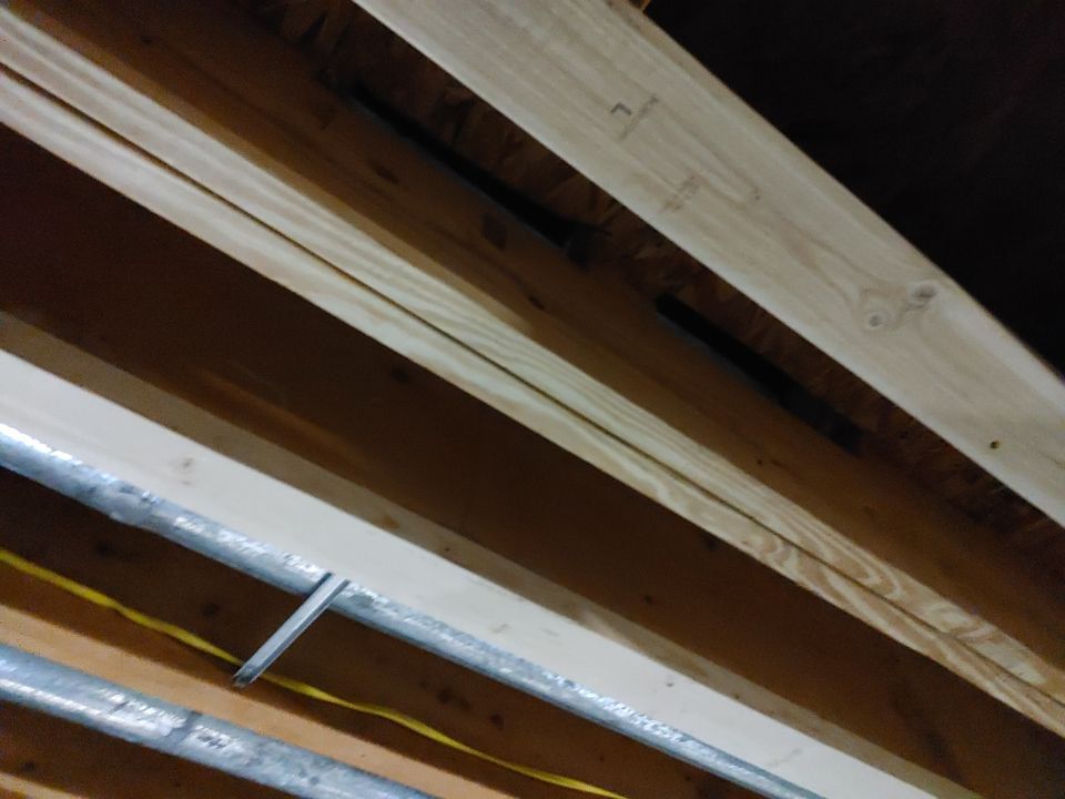Crawl space encapsulation and Waterproofing using Structural Wood and Steel Reinforcements by Toledo Basement Repair 