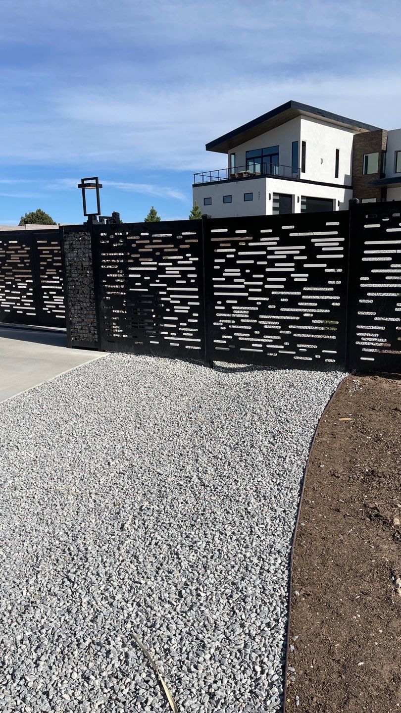 Residential using Custom Wrought Iron and DM Contempo by Valley Fence Company