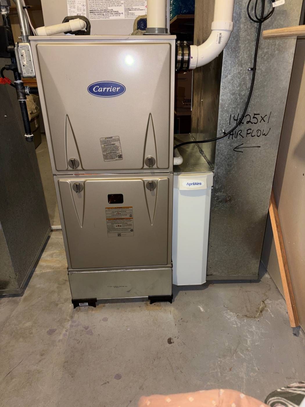 Carrier Performance 97 Furnace & Comfort 14 AC Installation with Air Duct Cleaning & Aeroseal – Naperville, IL | GSHA Services, LTD by GSHA Services LTD